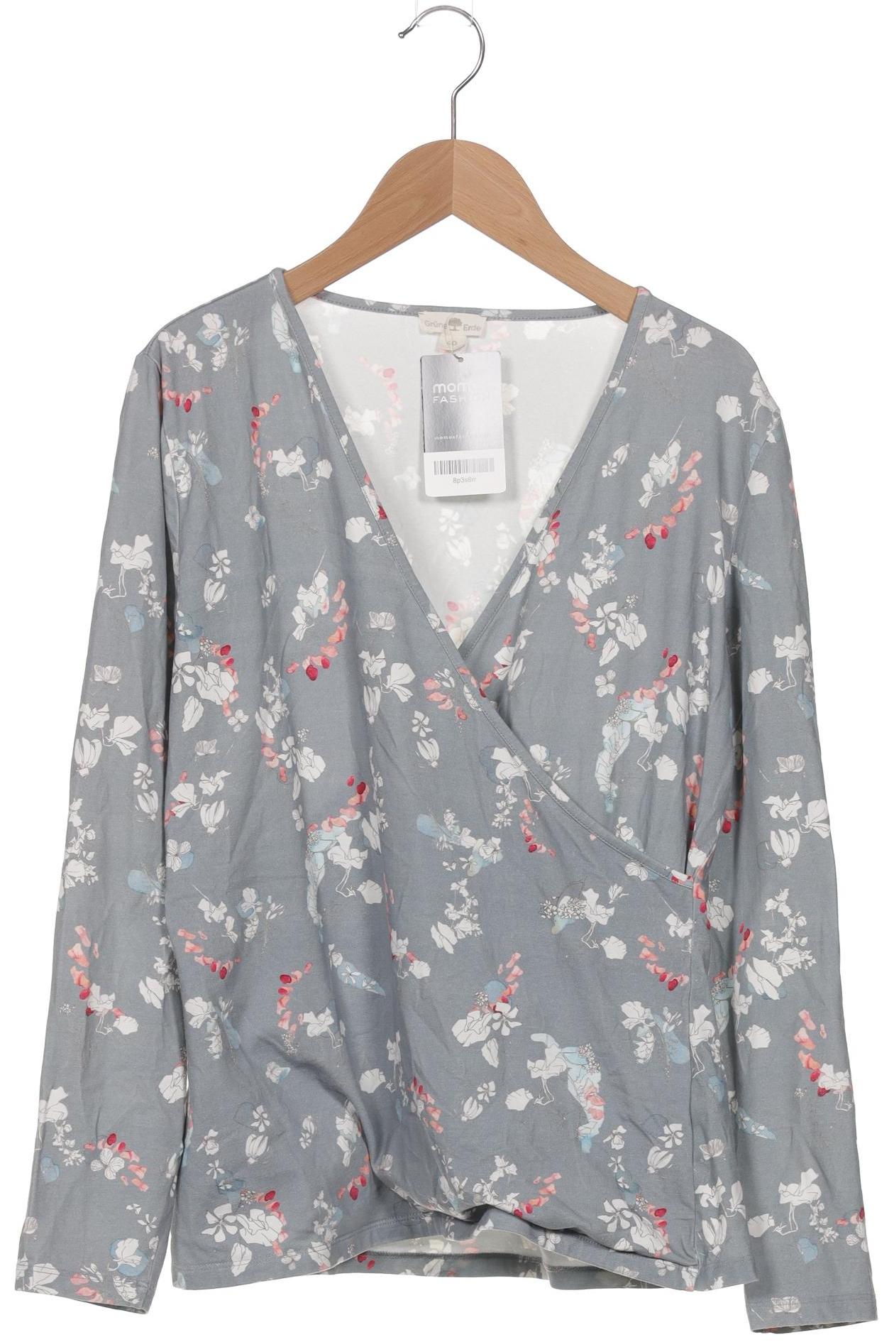 

Grüne Erde Damen Langarmshirt, grau, Gr. 40