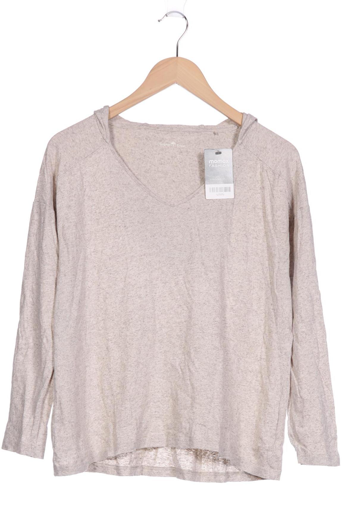 

Grüne Erde Damen Langarmshirt, cremeweiß