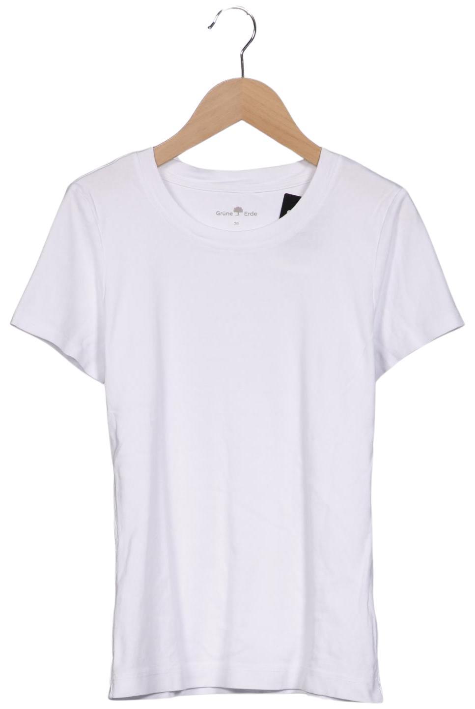 

Grüne Erde Damen T-Shirt, weiß, Gr. 36