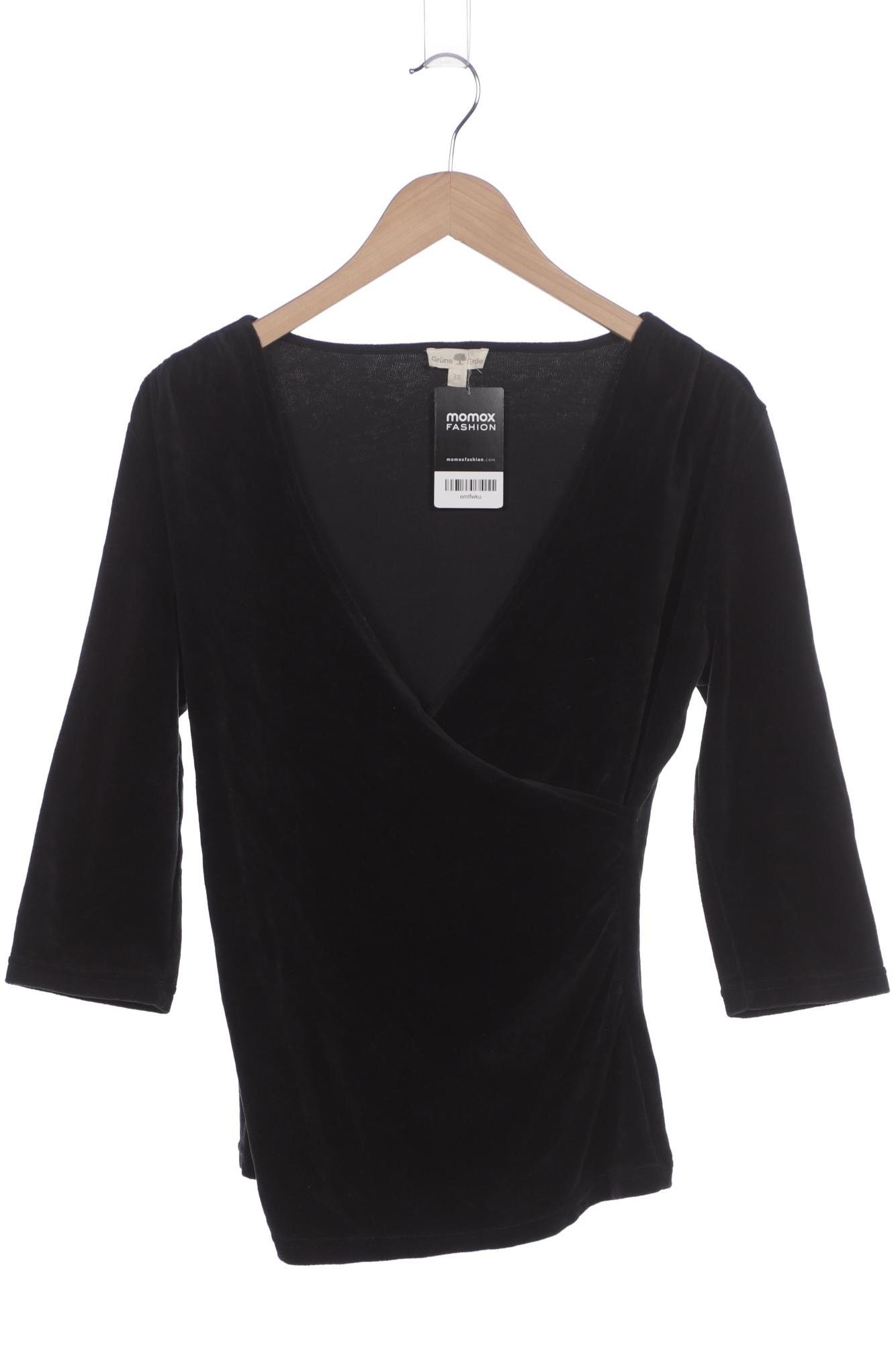 

Grüne Erde Damen Langarmshirt, schwarz, Gr. 38