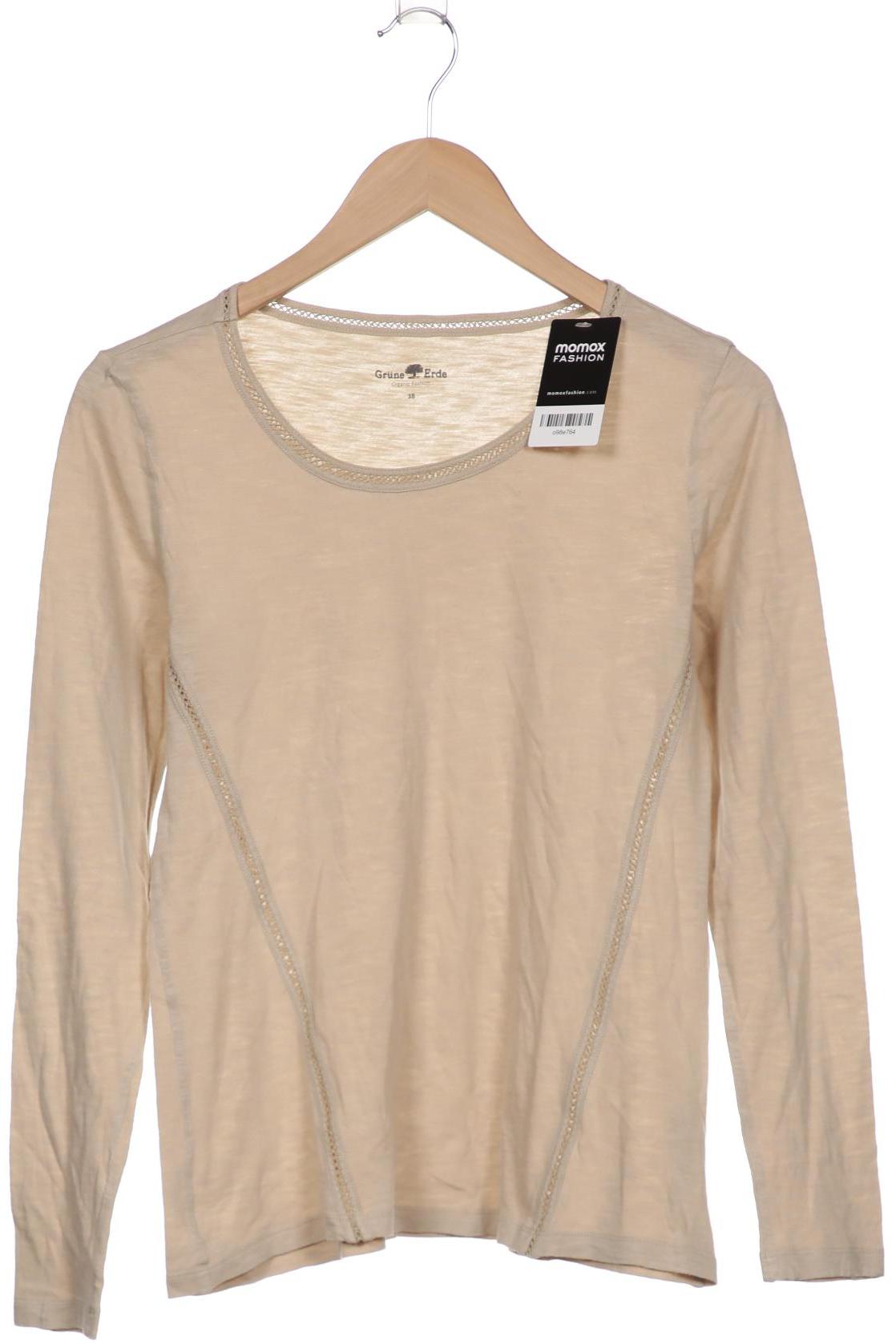 

Grüne Erde Damen Langarmshirt, beige, Gr. 38