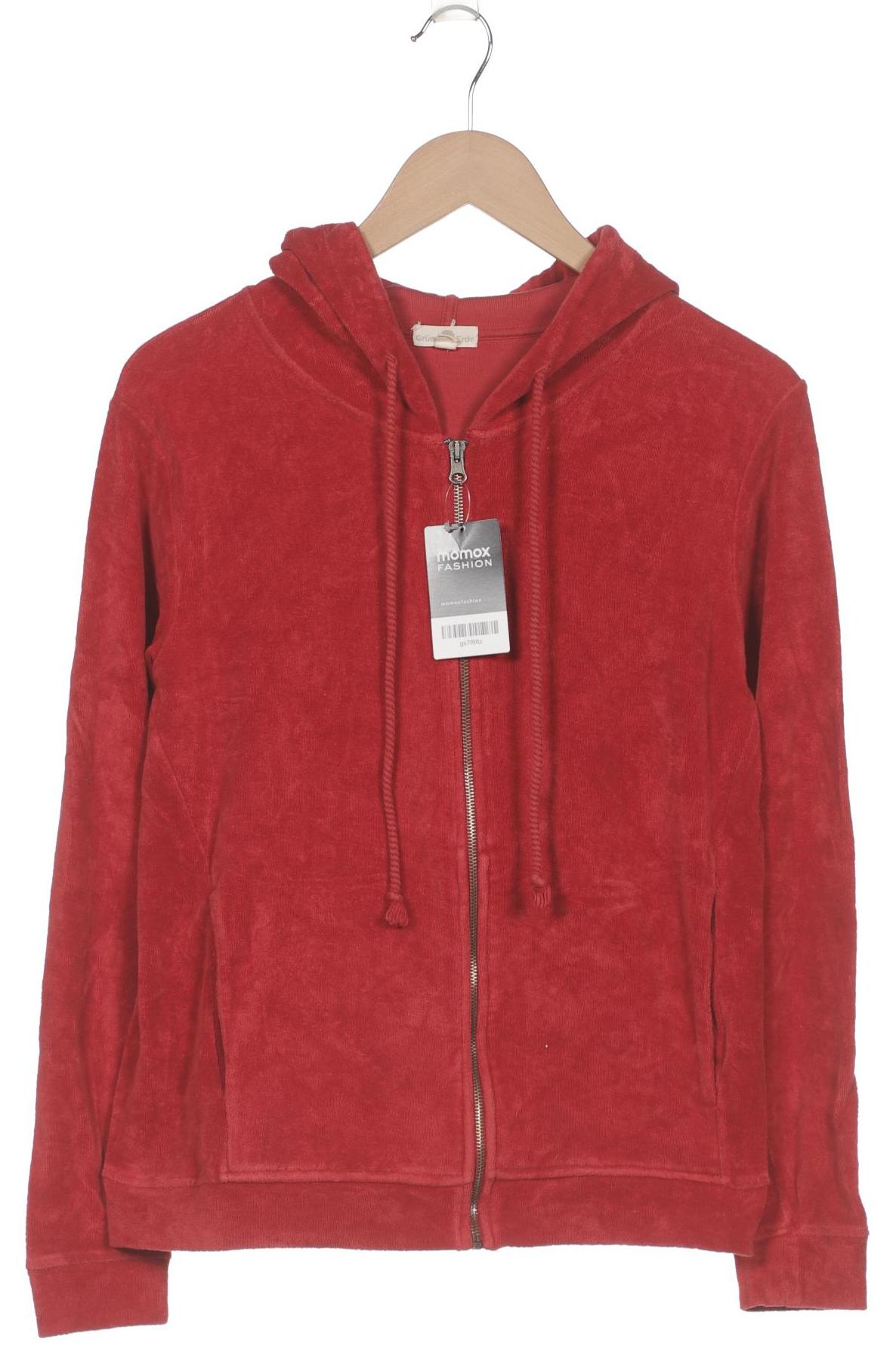 

Grüne Erde Damen Kapuzenpullover, rot, Gr. 38