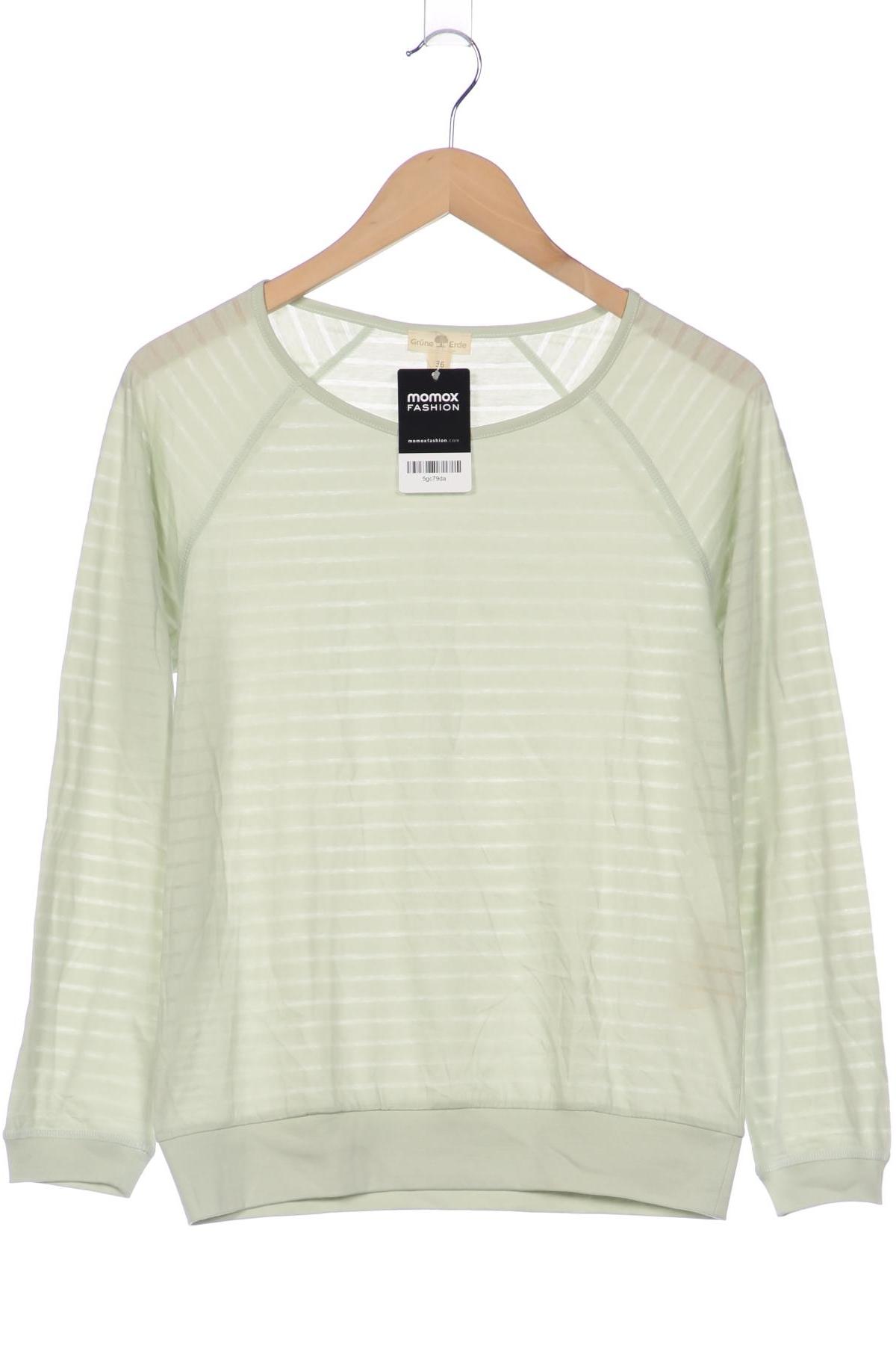 Thumbnail - Grüne Erde Damen Langarmshirt, hellgrün, Gr. 36