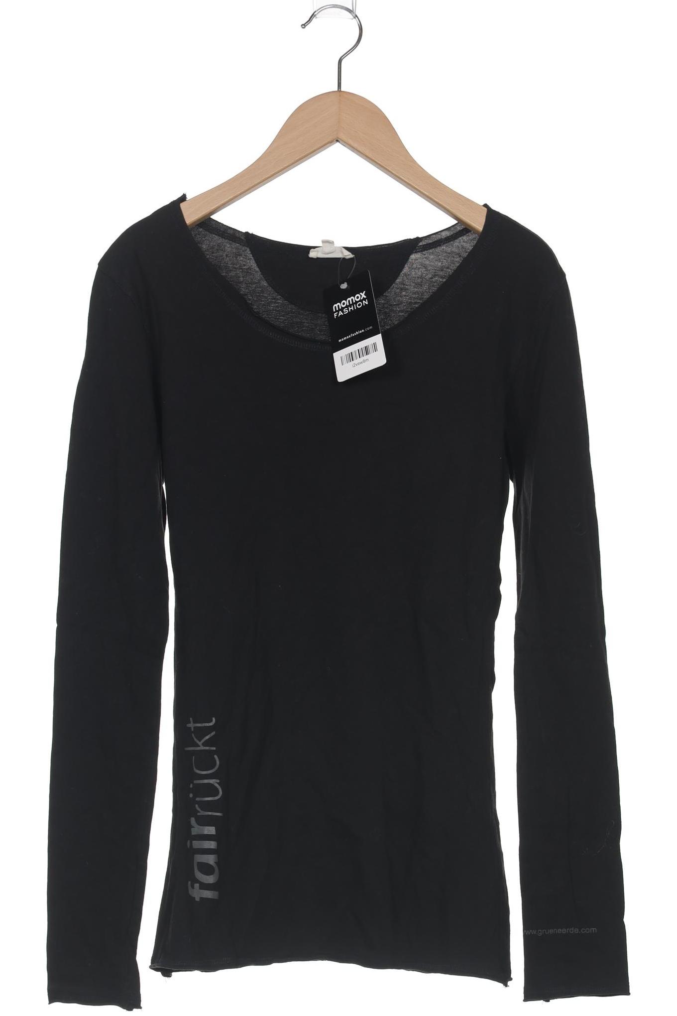 

Grüne Erde Damen Langarmshirt, schwarz, Gr. 34