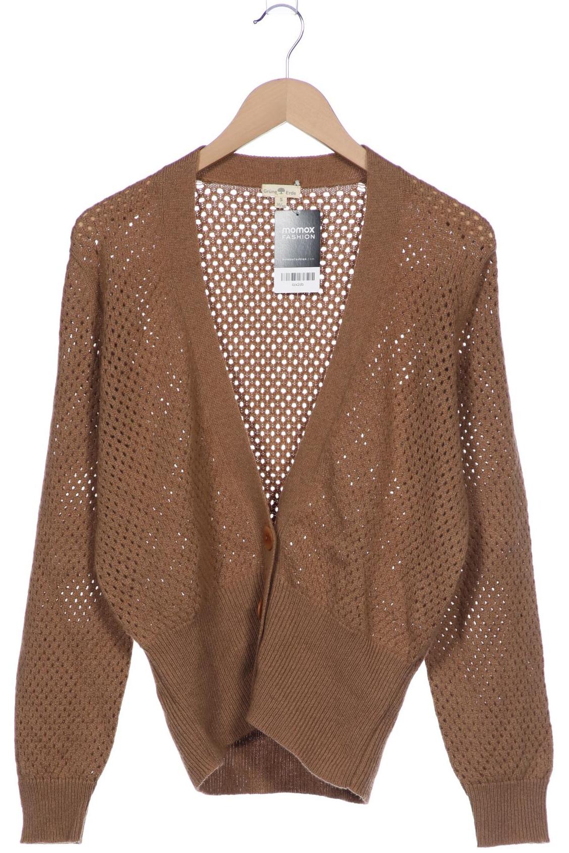 

Grüne Erde Damen Strickjacke, braun, Gr. 36
