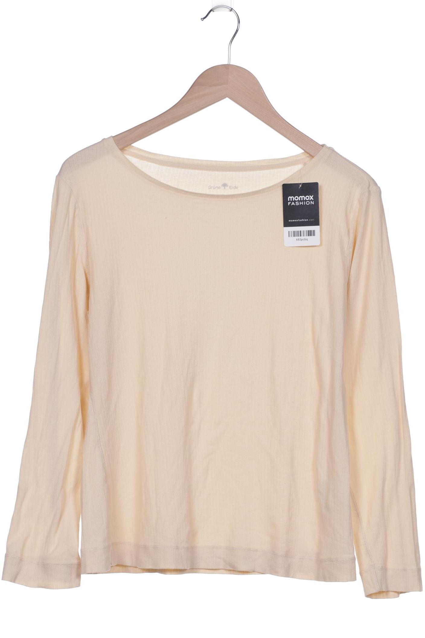 

Grüne Erde Damen Langarmshirt, beige, Gr. 42