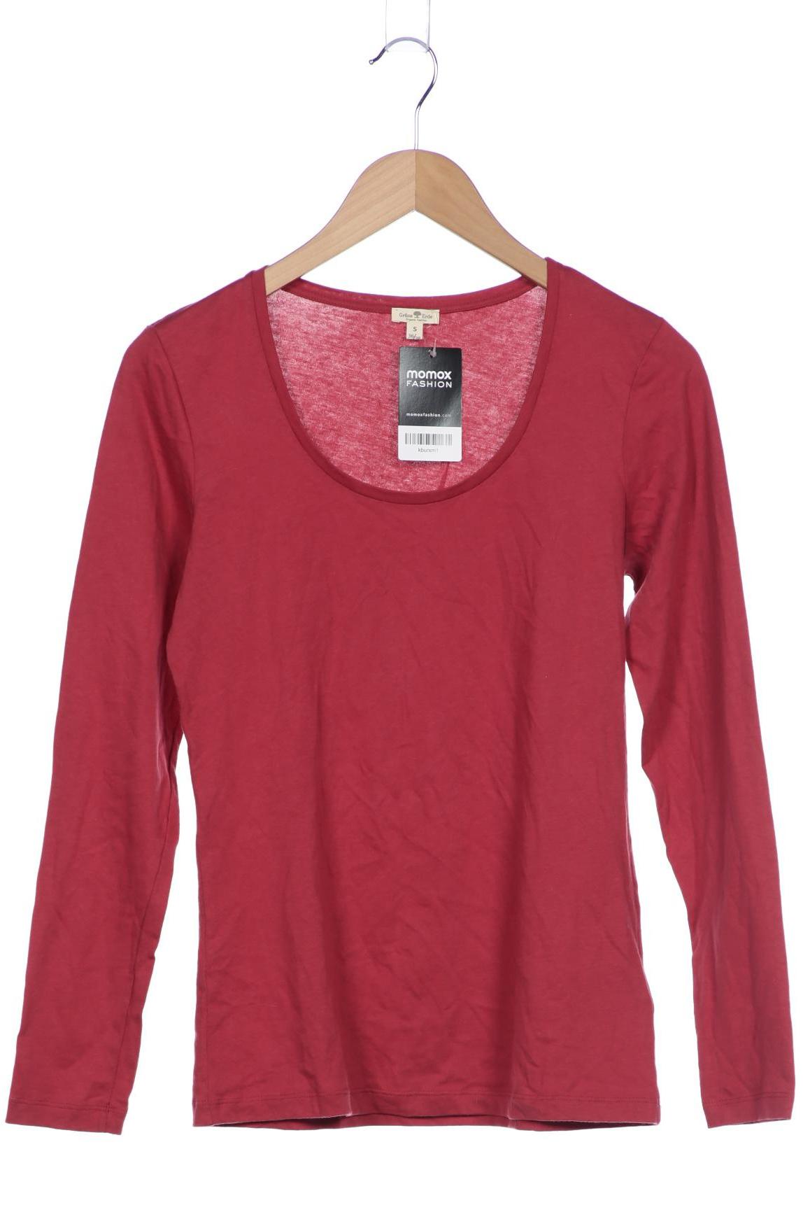 

Grüne Erde Damen Langarmshirt, rot, Gr. 36