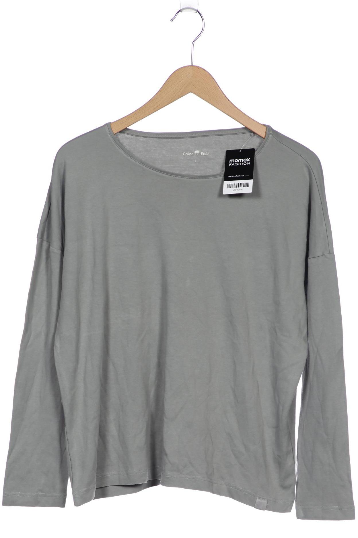 

Grüne Erde Damen Langarmshirt, grau
