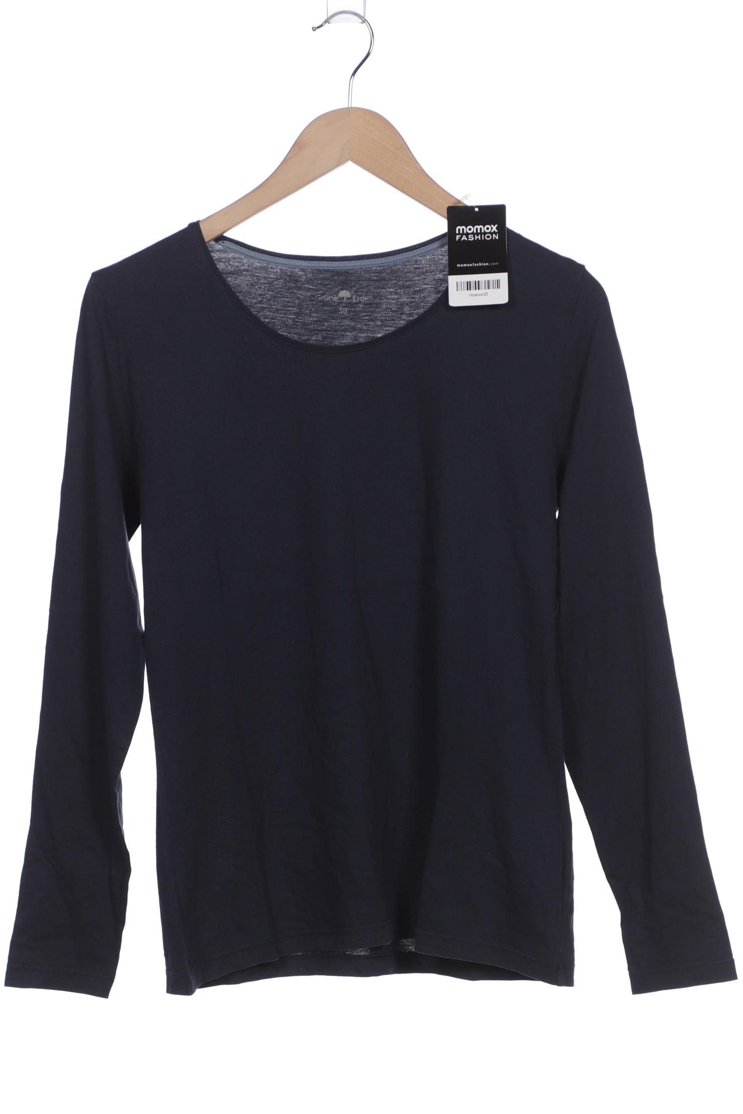 

Grüne Erde Damen Langarmshirt, marineblau, Gr. 38