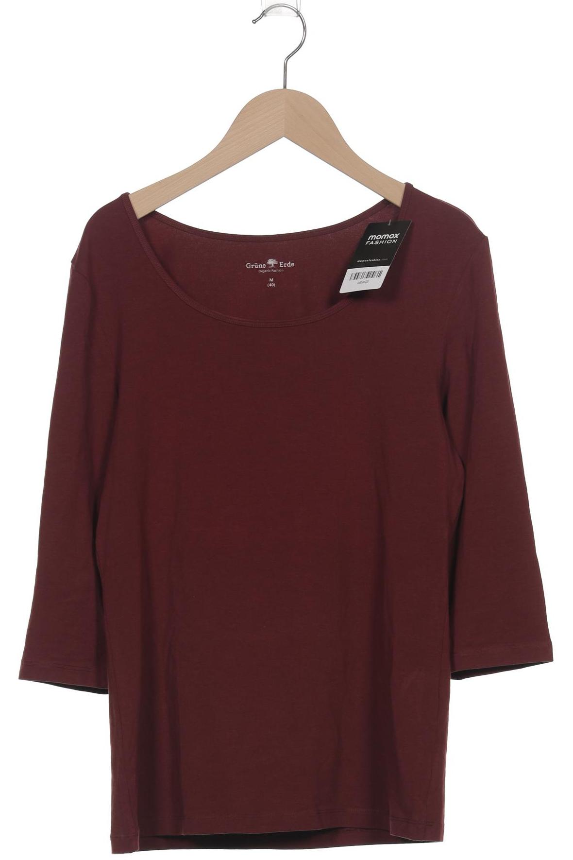 

Grüne Erde Damen Langarmshirt, bordeaux, Gr. 40