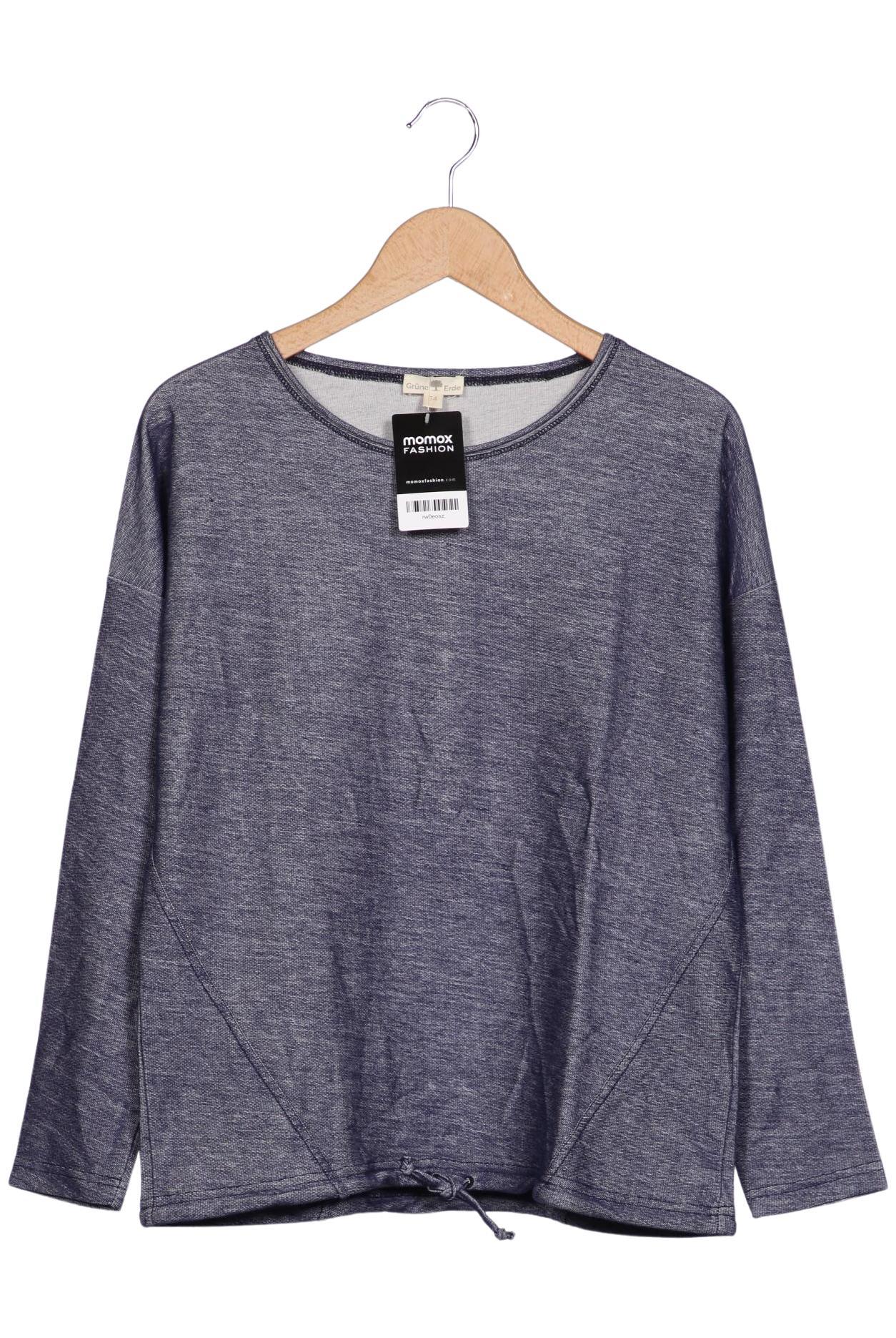 

Grüne Erde Damen Langarmshirt, marineblau, Gr. 34