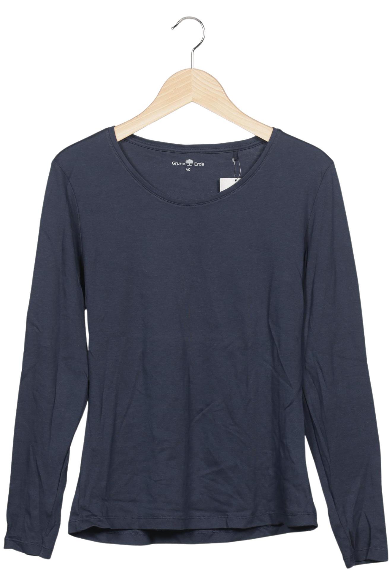 

Grüne Erde Damen Langarmshirt, marineblau, Gr. 40