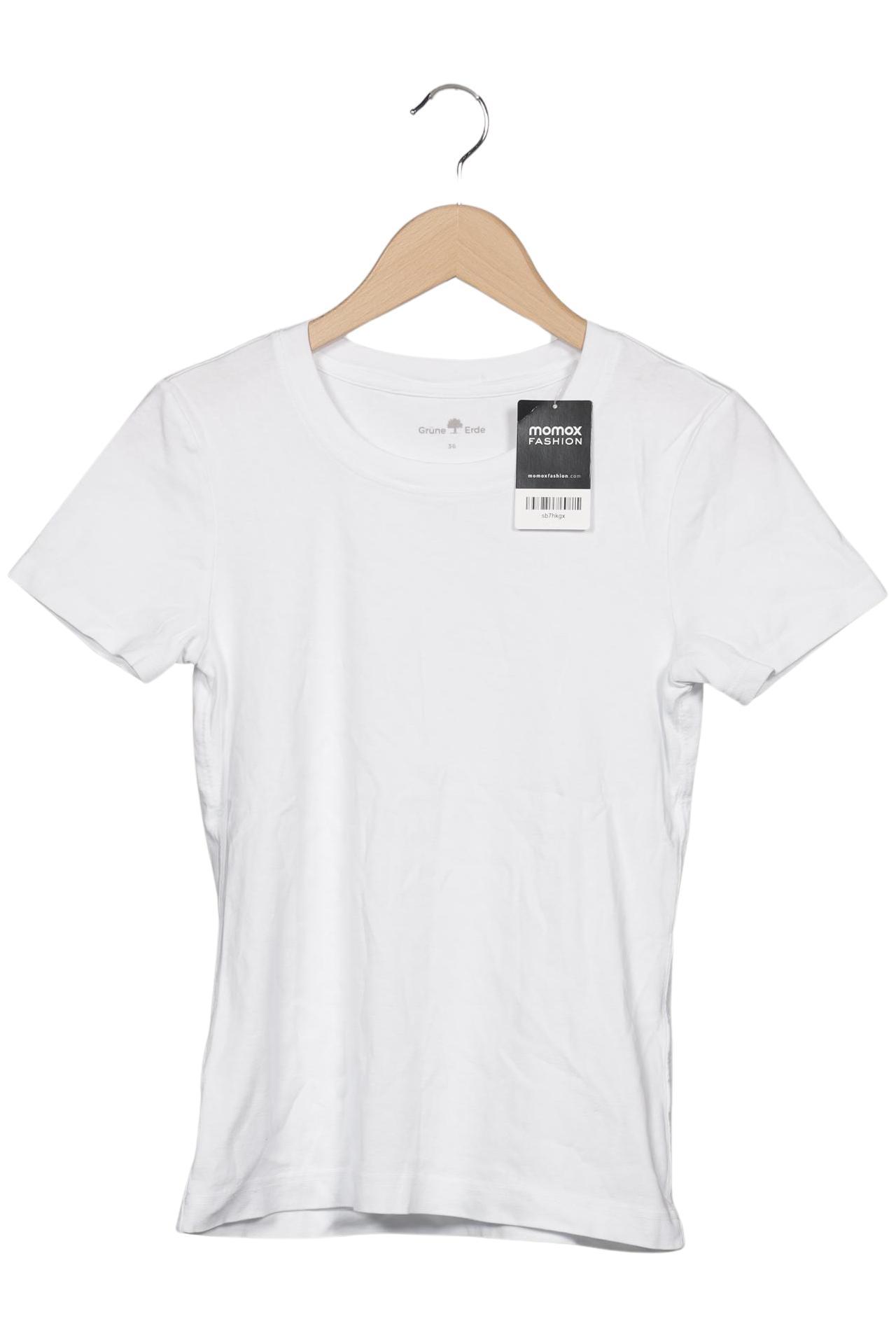 

Grüne Erde Damen T-Shirt, weiß, Gr. 36
