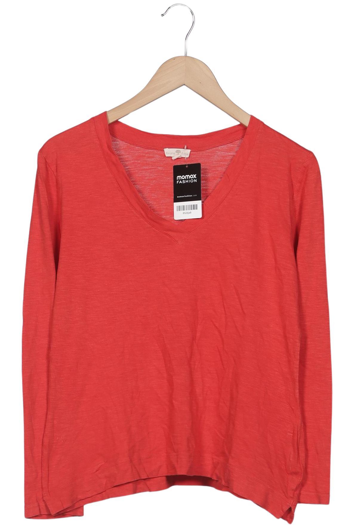 

Grüne Erde Damen Langarmshirt, rot, Gr. 38