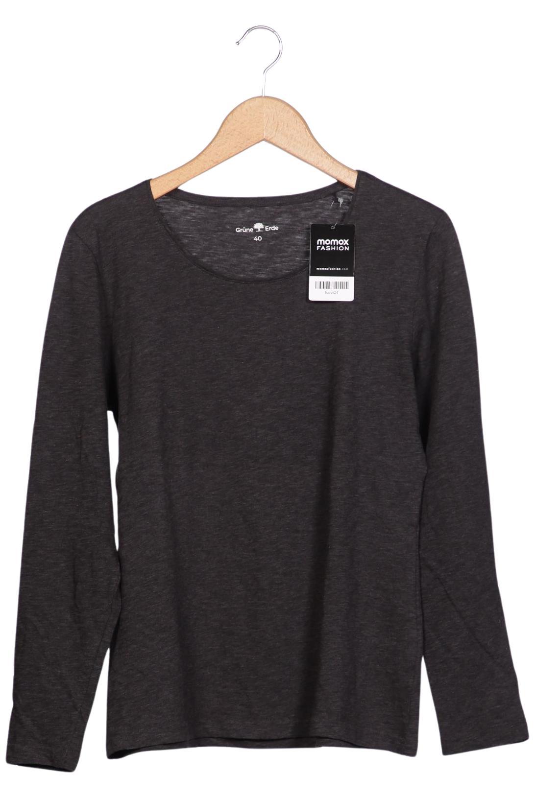 

Grüne Erde Damen Langarmshirt, grau, Gr. 40