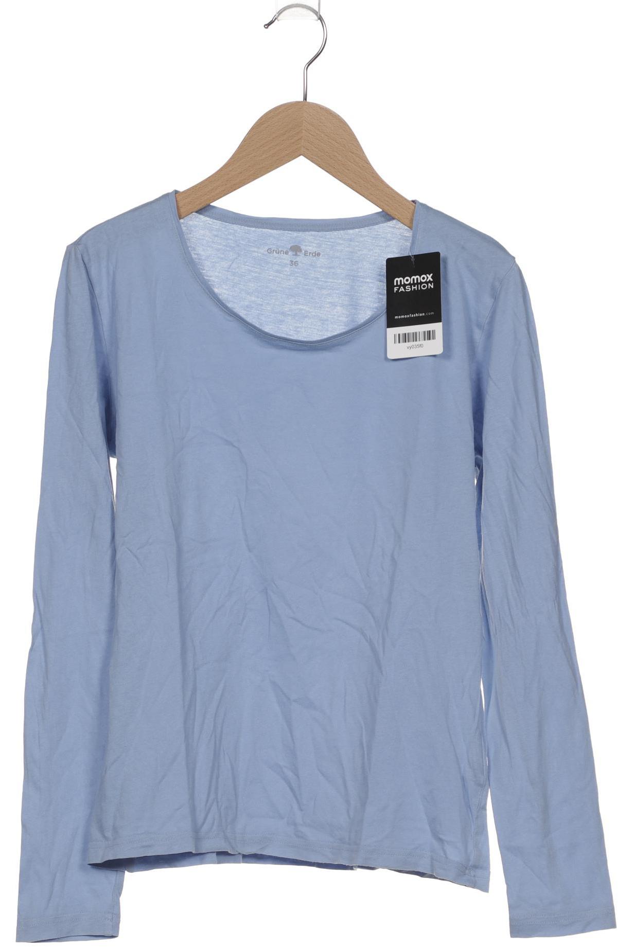 

Grüne Erde Damen Langarmshirt, hellblau, Gr. 36