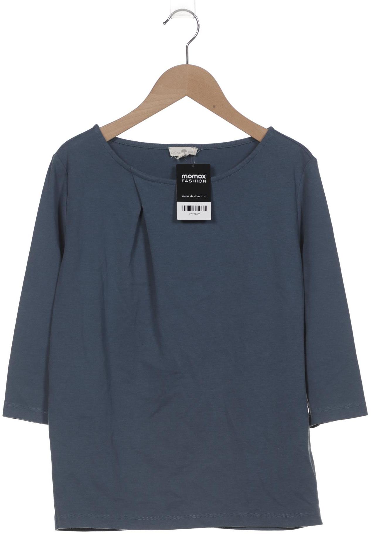 

Grüne Erde Damen Langarmshirt, blau, Gr. 34