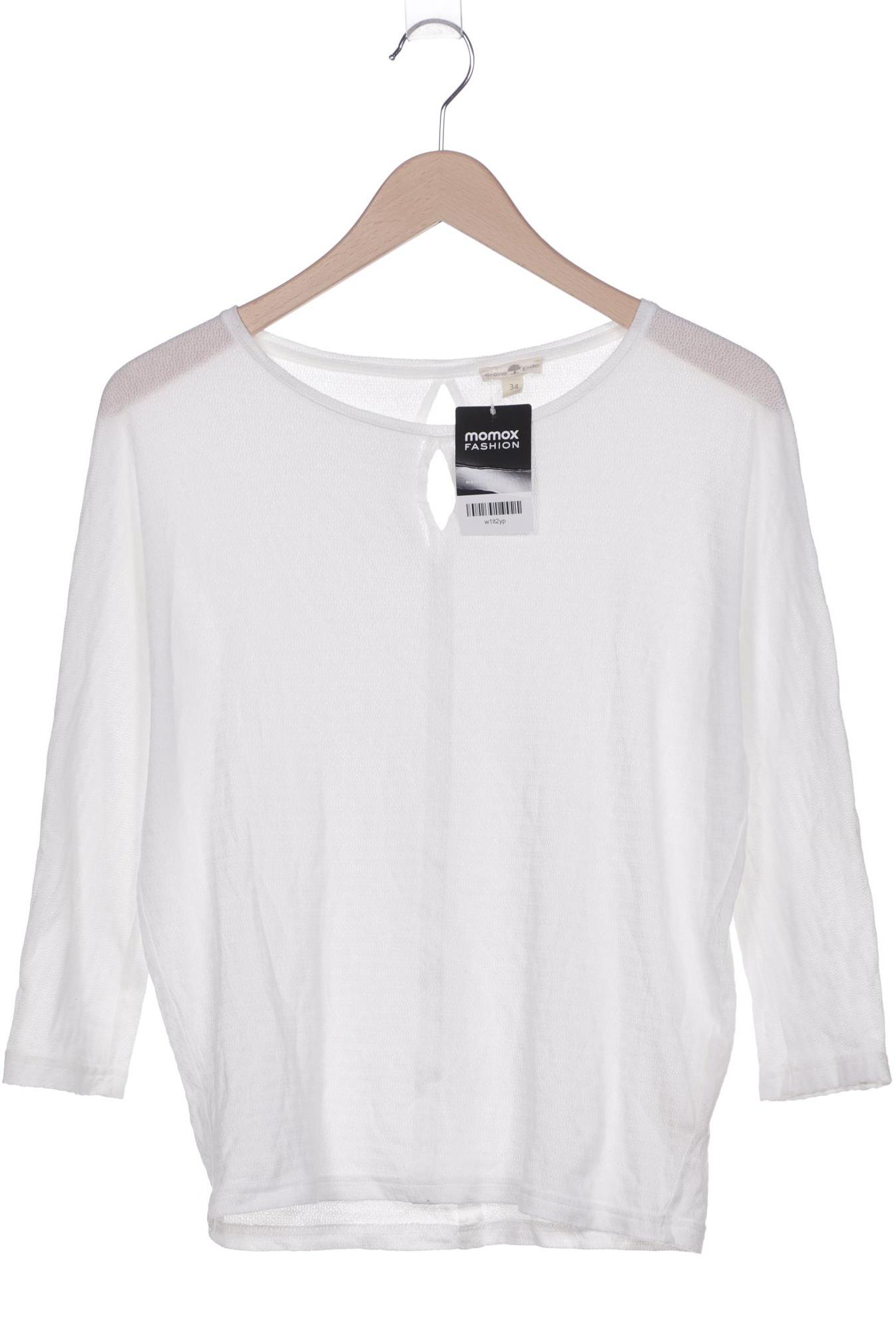 

Grüne Erde Damen Langarmshirt, weiß, Gr. 34