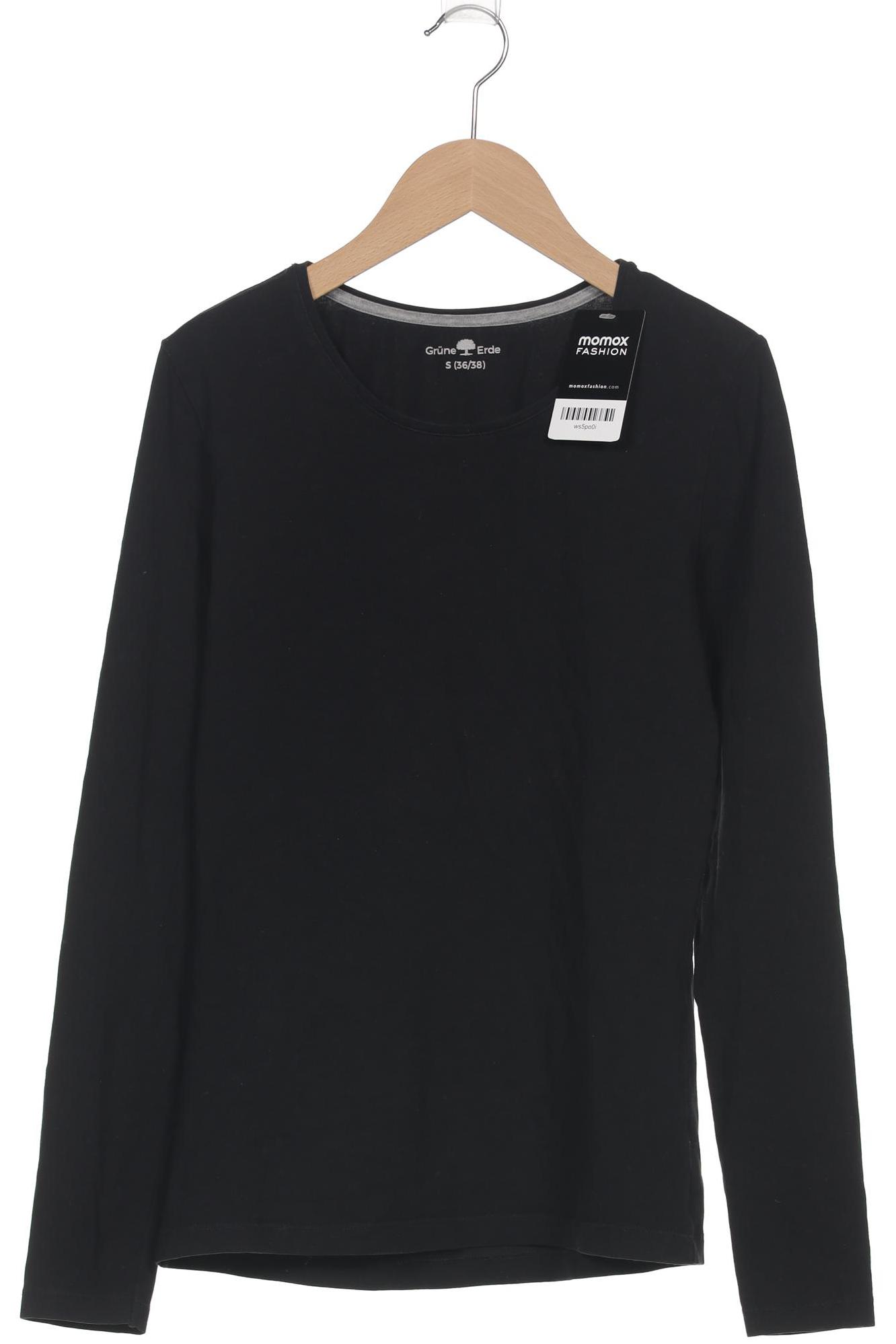 

Grüne Erde Damen Langarmshirt, schwarz, Gr. 36