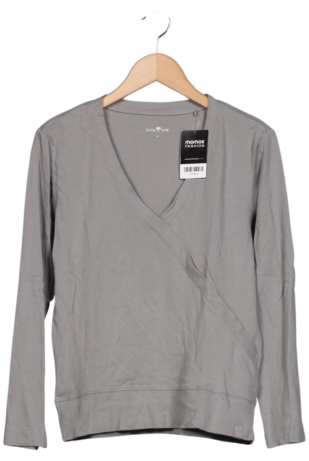 

Grüne Erde Damen Langarmshirt, grau, Gr. 42