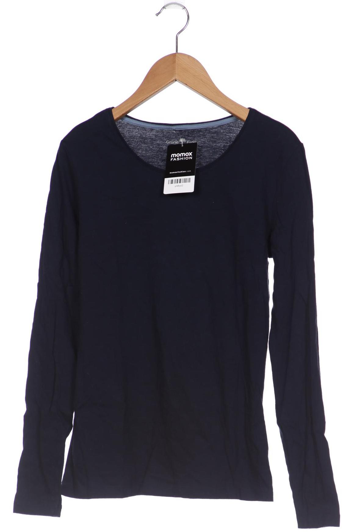 

Grüne Erde Damen Langarmshirt, marineblau, Gr. 34