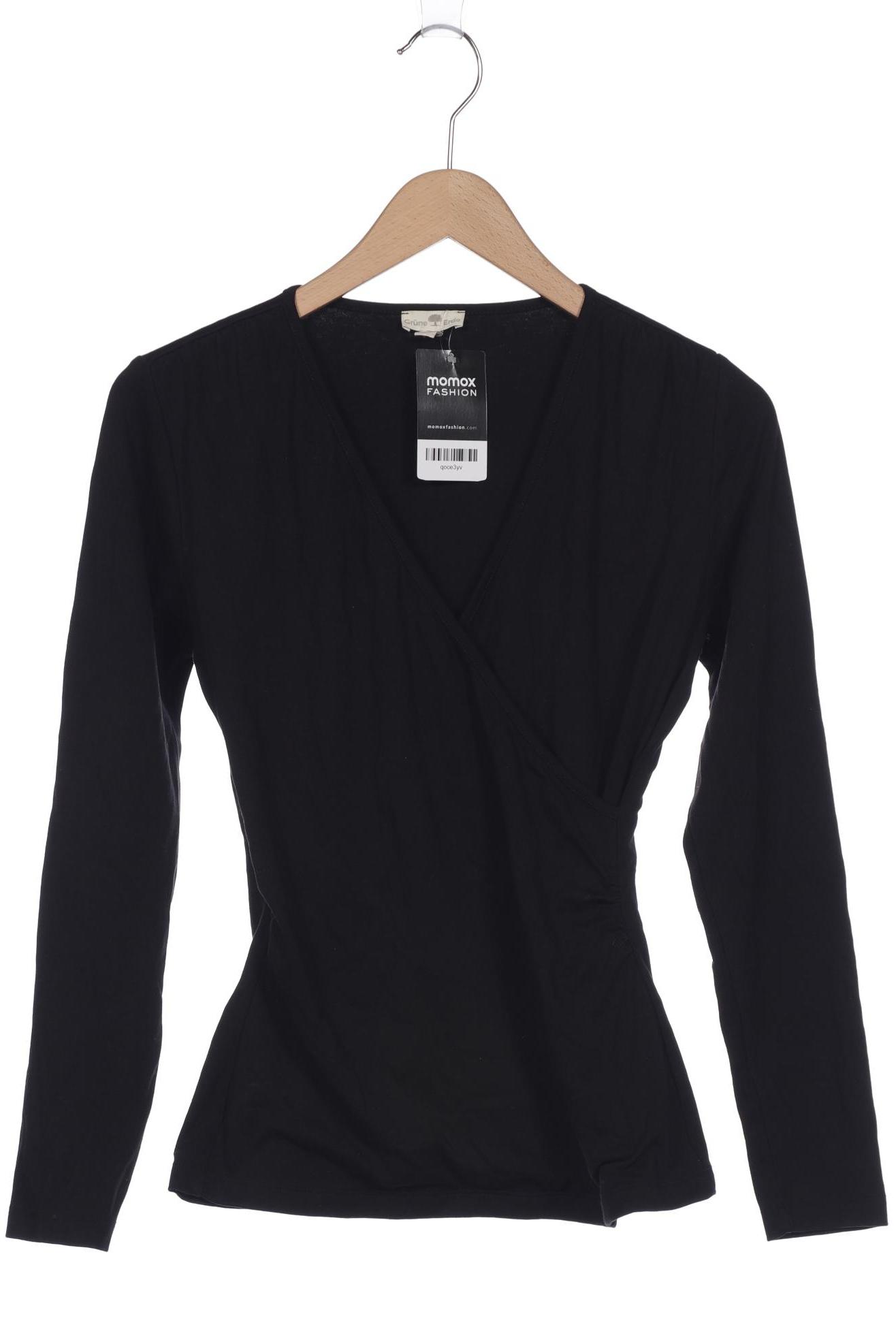 

Grüne Erde Damen Langarmshirt, schwarz