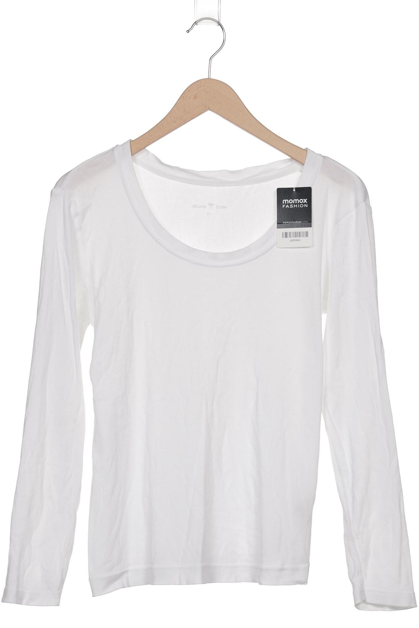 

Grüne Erde Damen Langarmshirt, weiß, Gr. 40