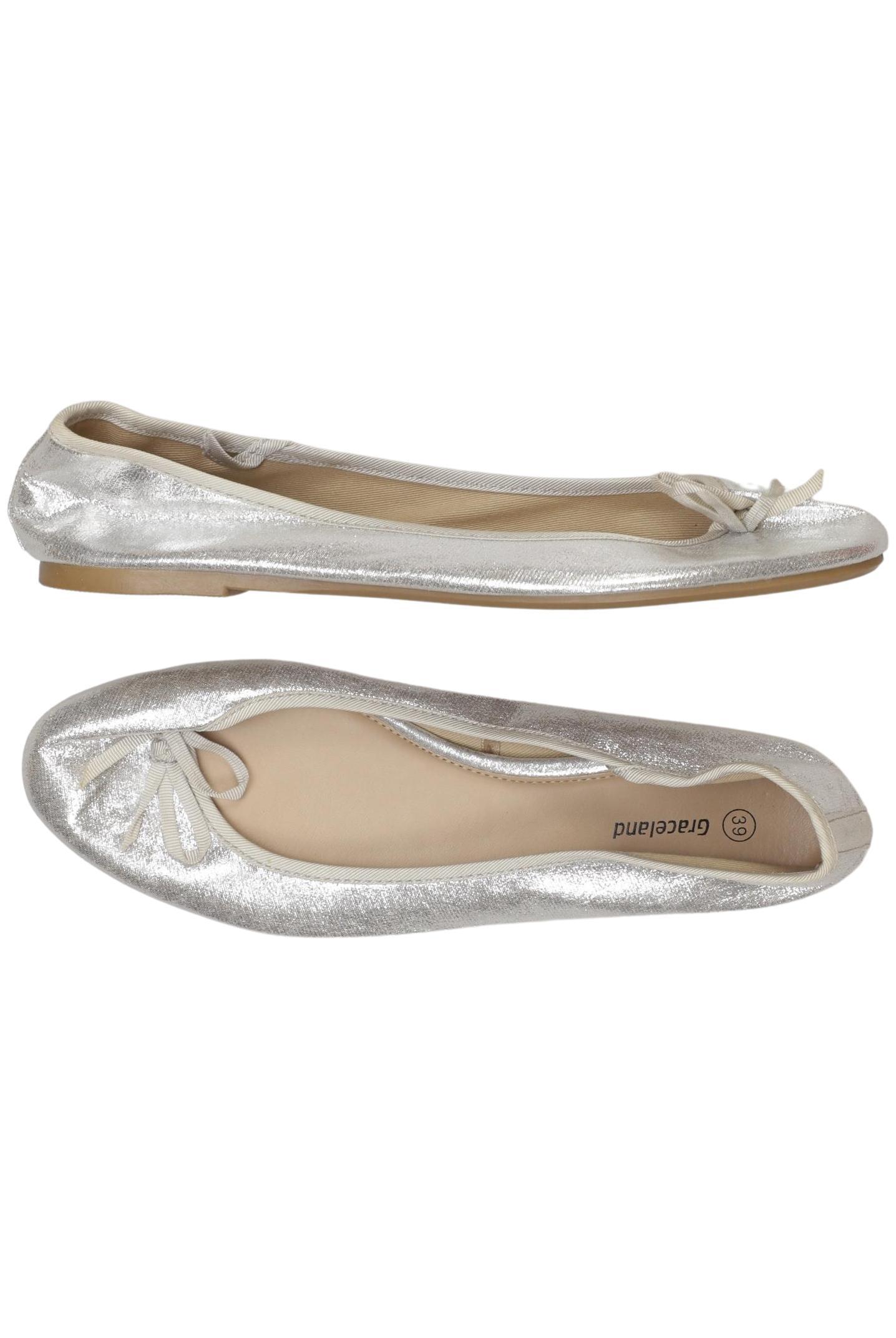 

Graceland Damen Ballerinas, silber, Gr. 39