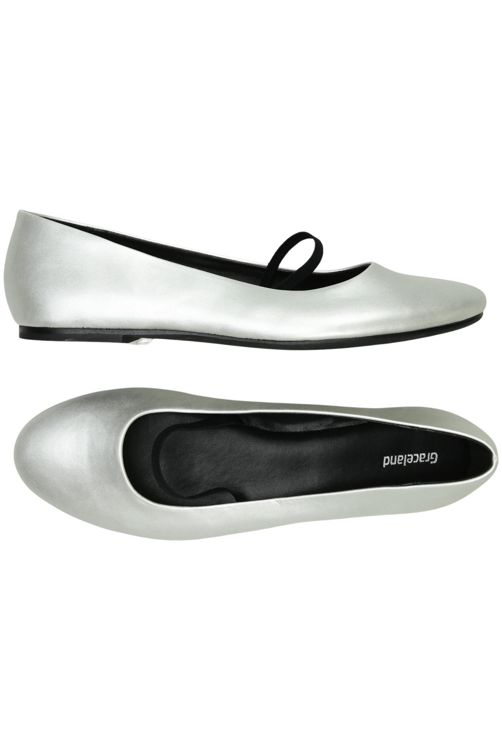 Thumbnail - Graceland Damen Ballerinas, silber, Gr. 42