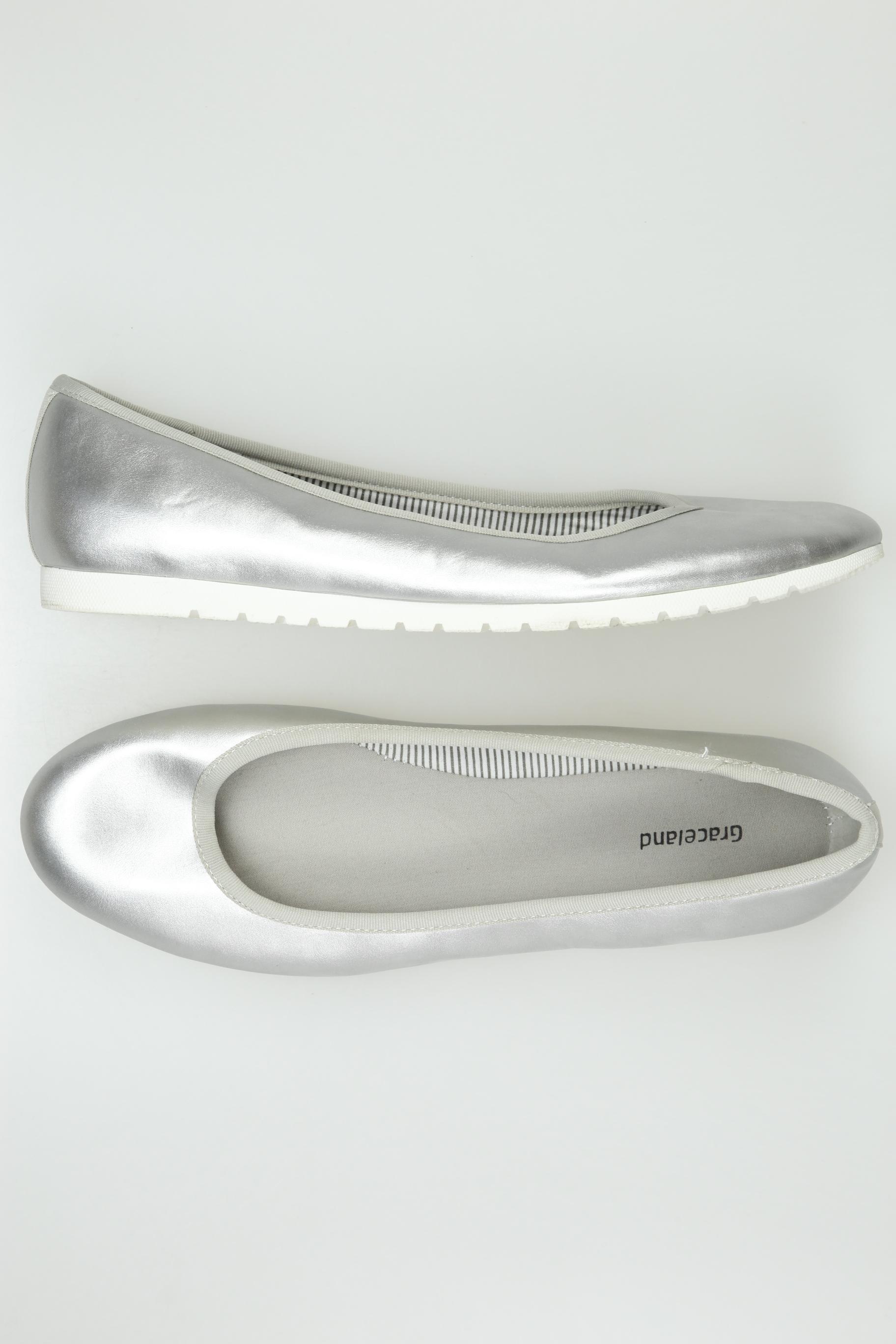 

Graceland Damen Ballerinas, silber, Gr. 41