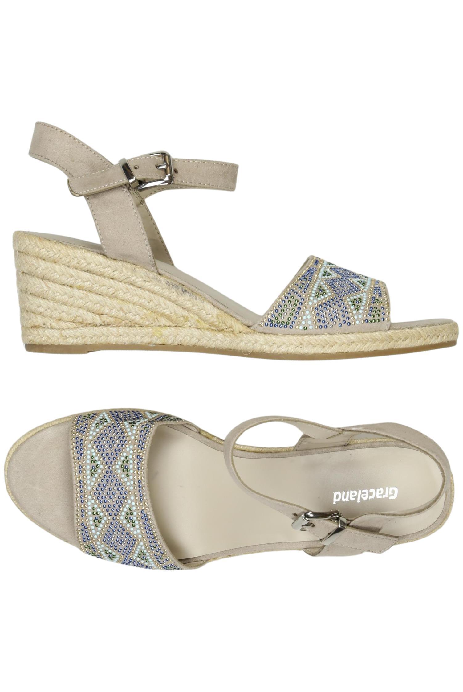 

Graceland Damen Sandale, beige, Gr. 38