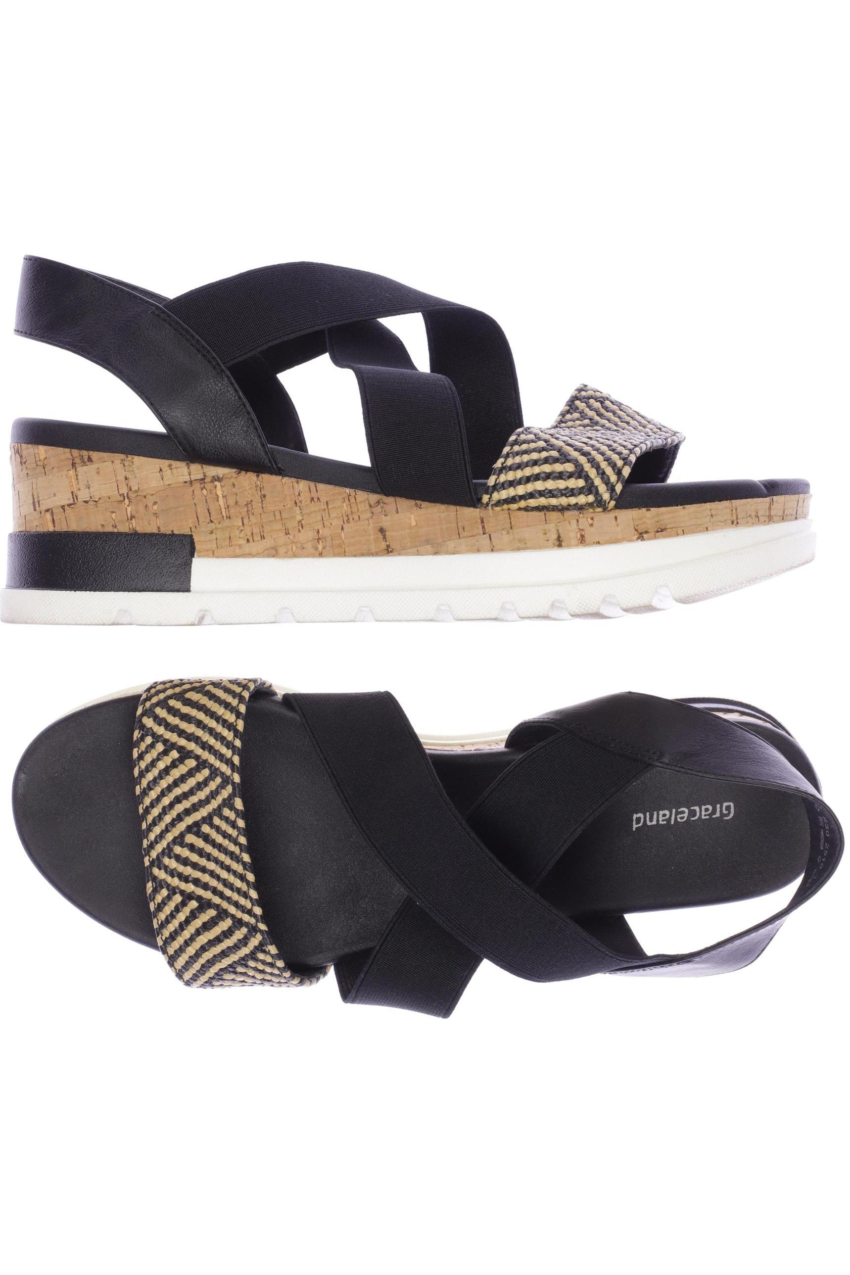 

Graceland Damen Sandale, schwarz, Gr. 41
