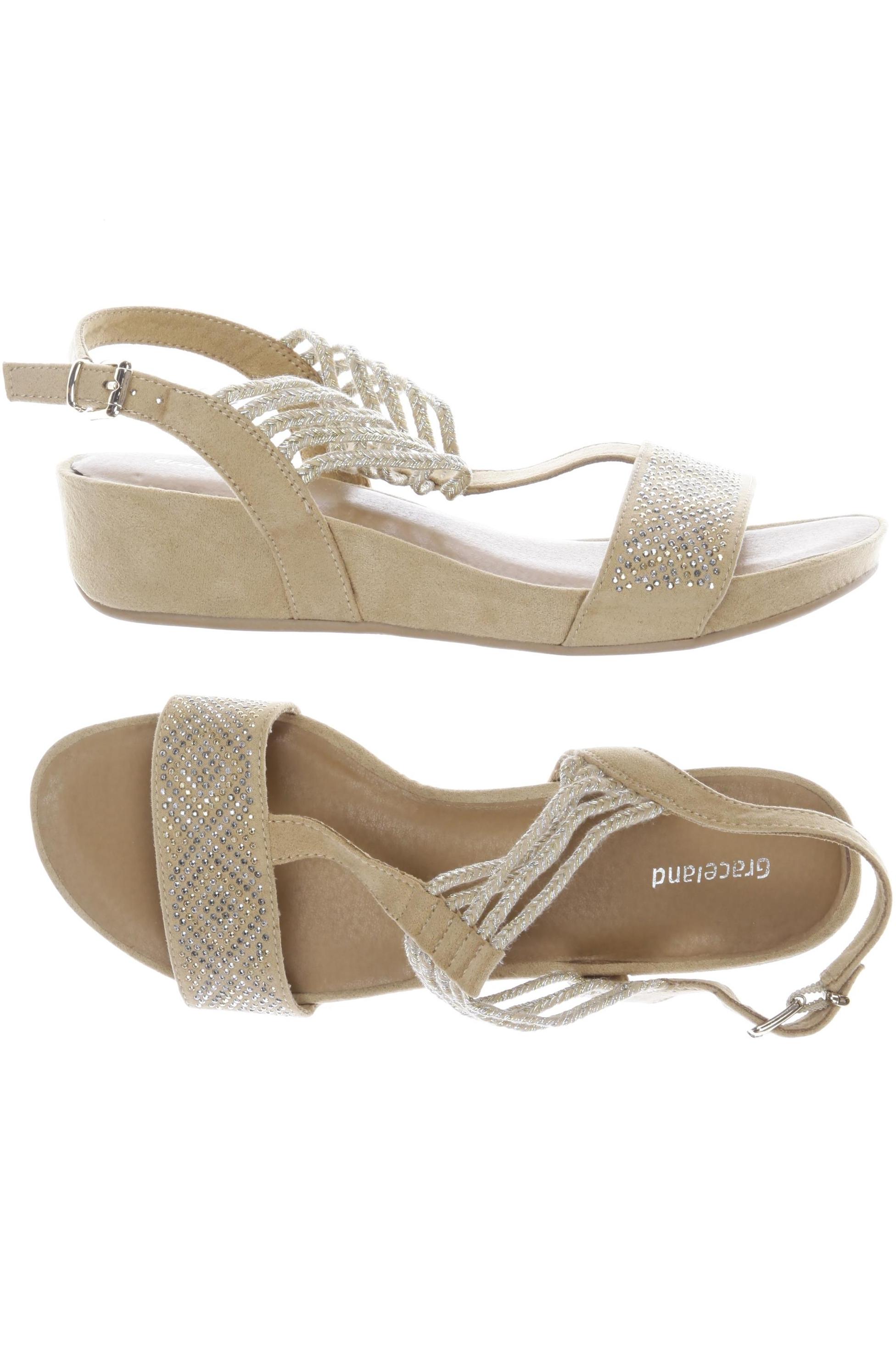 

Graceland Damen Sandale, beige, Gr. 38