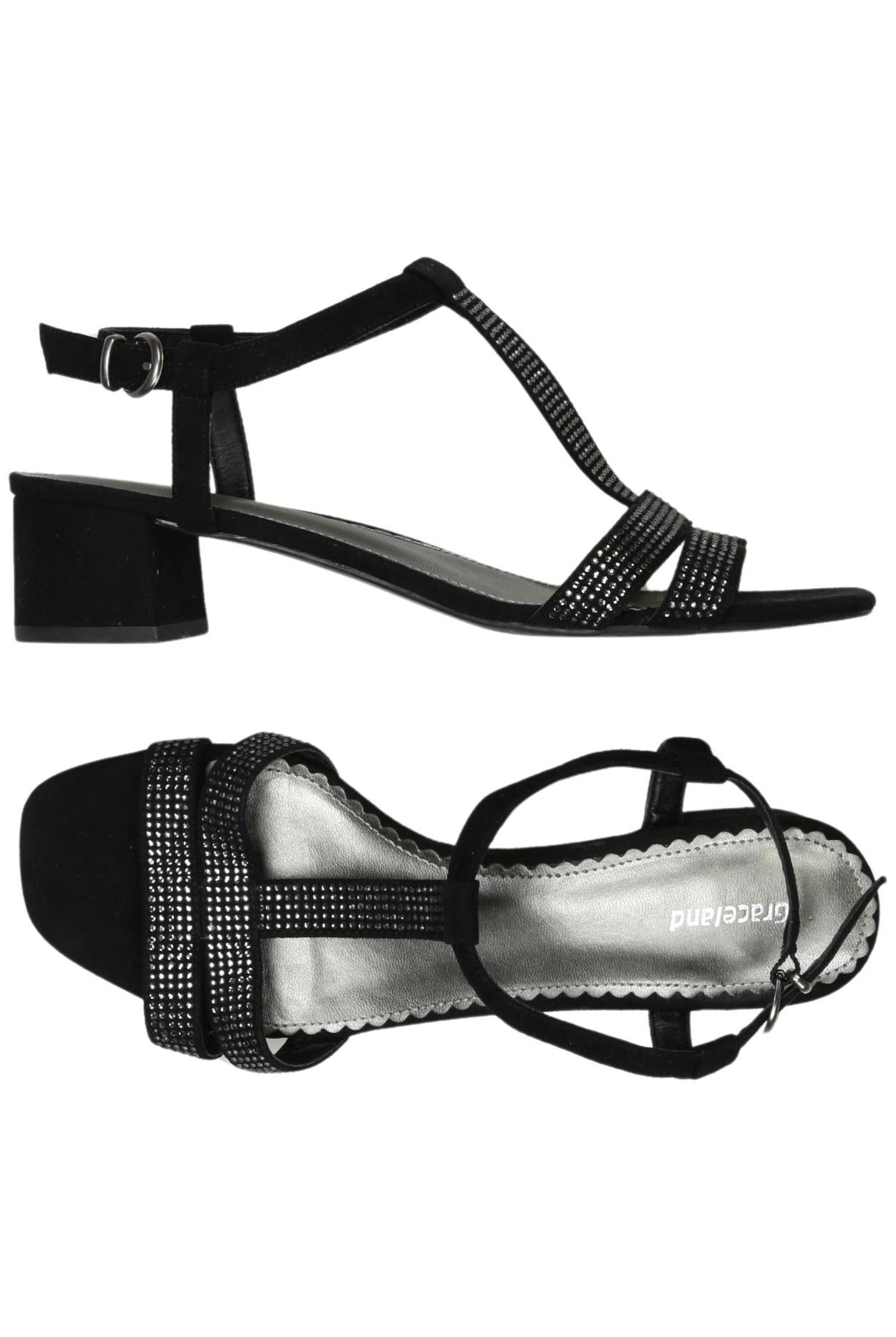 

Graceland Damen Sandale, schwarz, Gr. 40