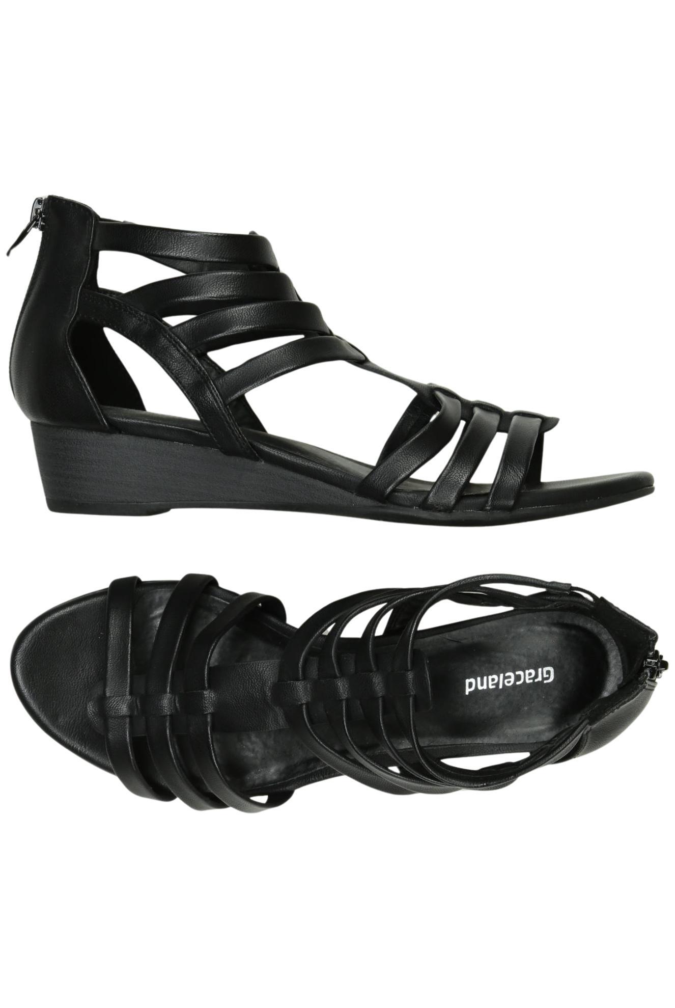 

Graceland Damen Sandale, schwarz, Gr. 38