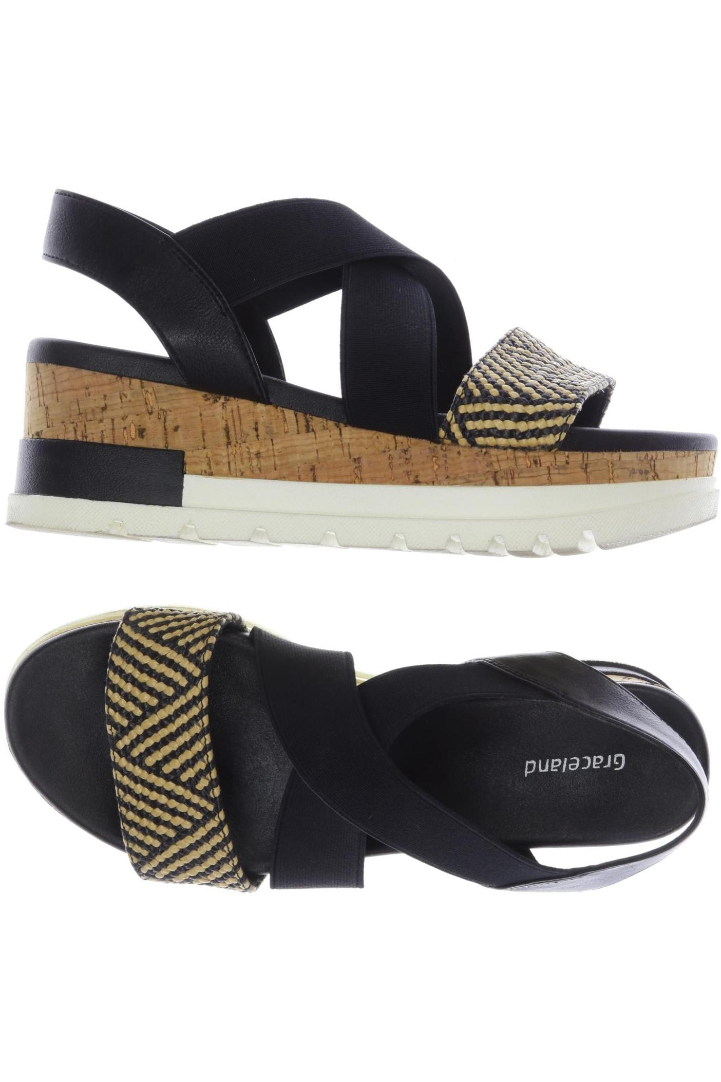 

Graceland Damen Sandale, schwarz, Gr. 36