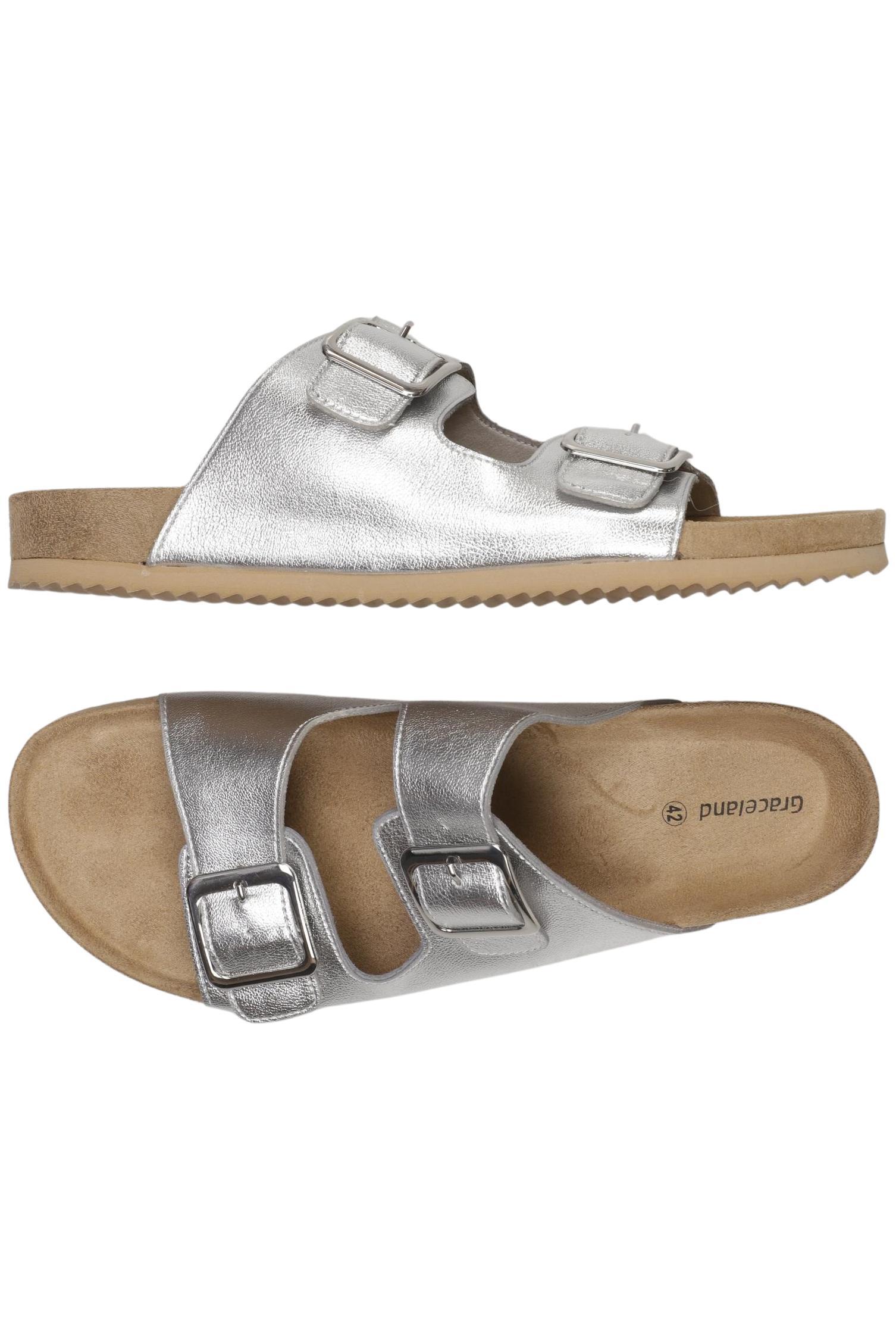 

Graceland Damen Sandale, silber, Gr. 42