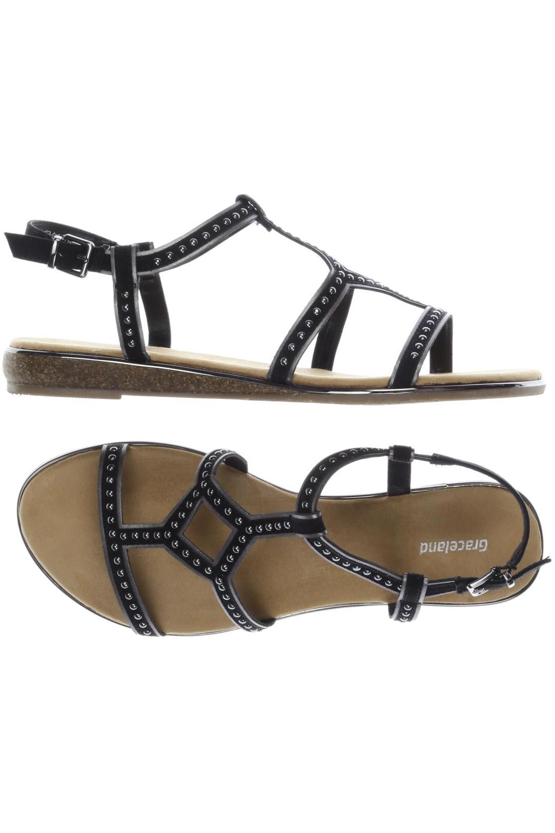 

Graceland Damen Sandale, schwarz, Gr. 40