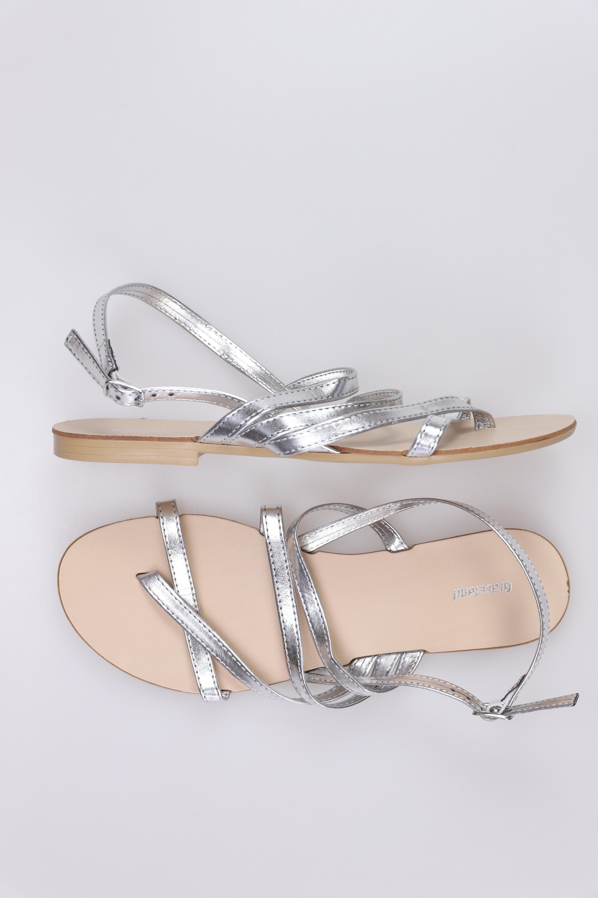 

Graceland Damen Sandale, silber