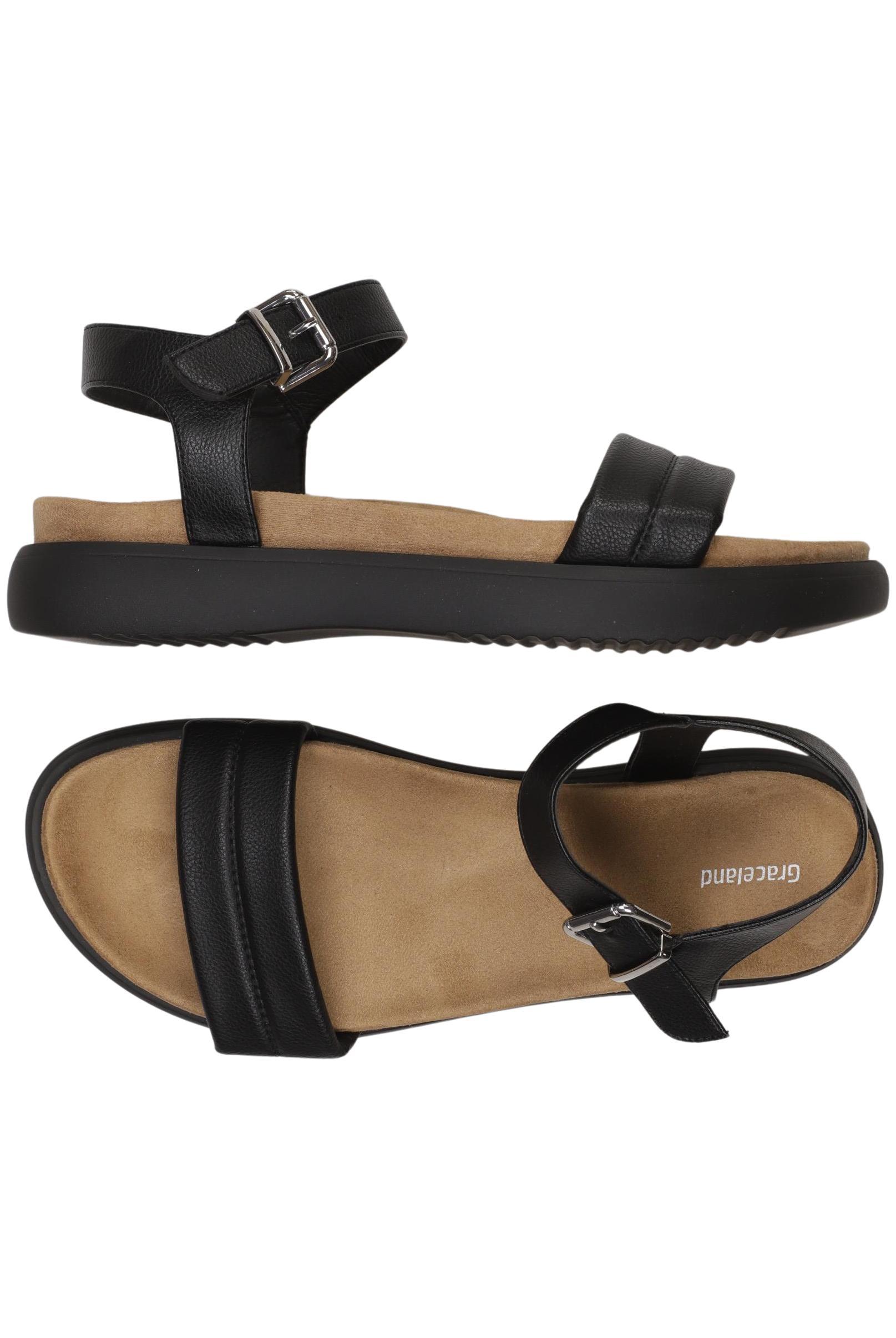 

Graceland Damen Sandale, schwarz, Gr. 42