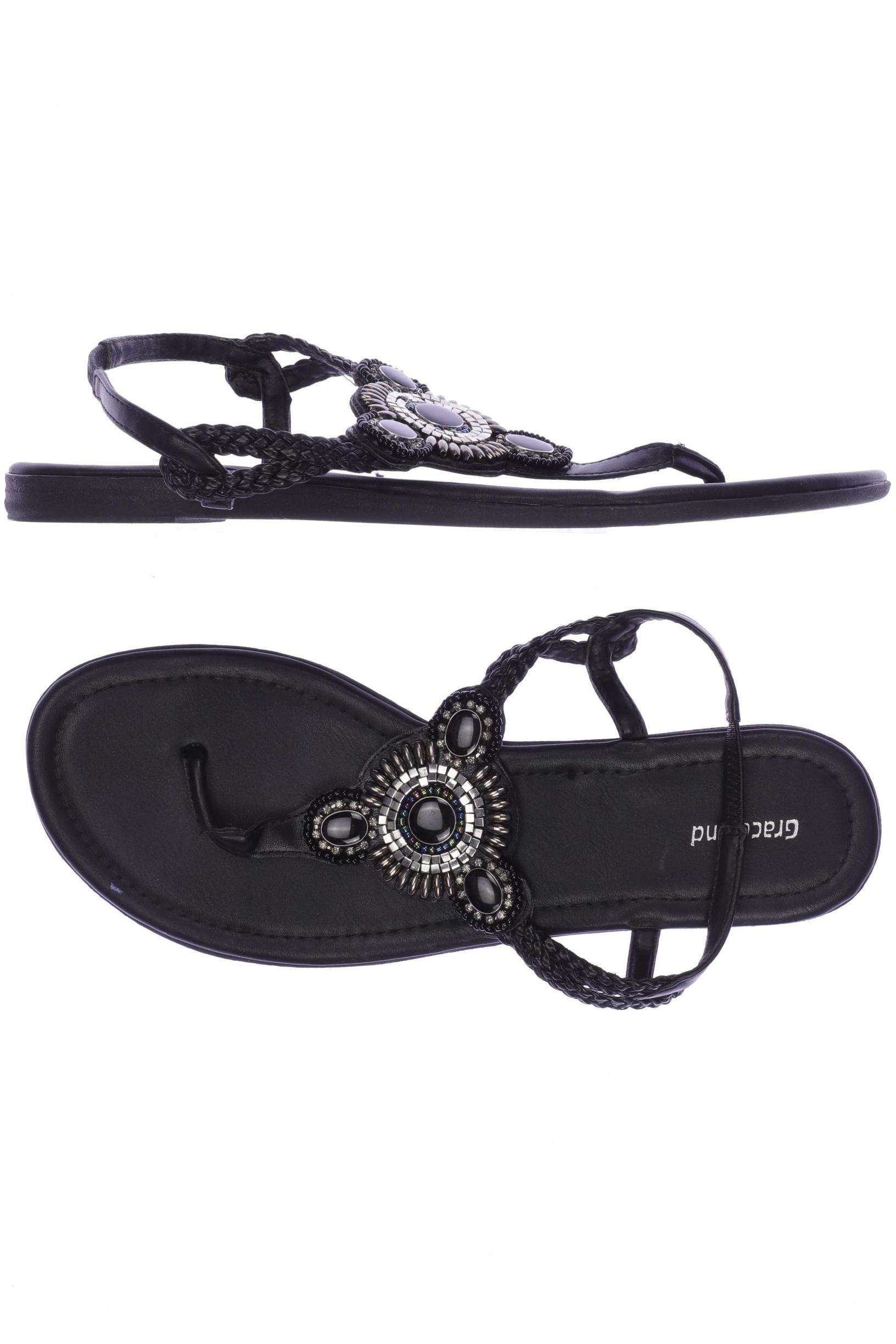 

Graceland Damen Sandale, schwarz, Gr. 42