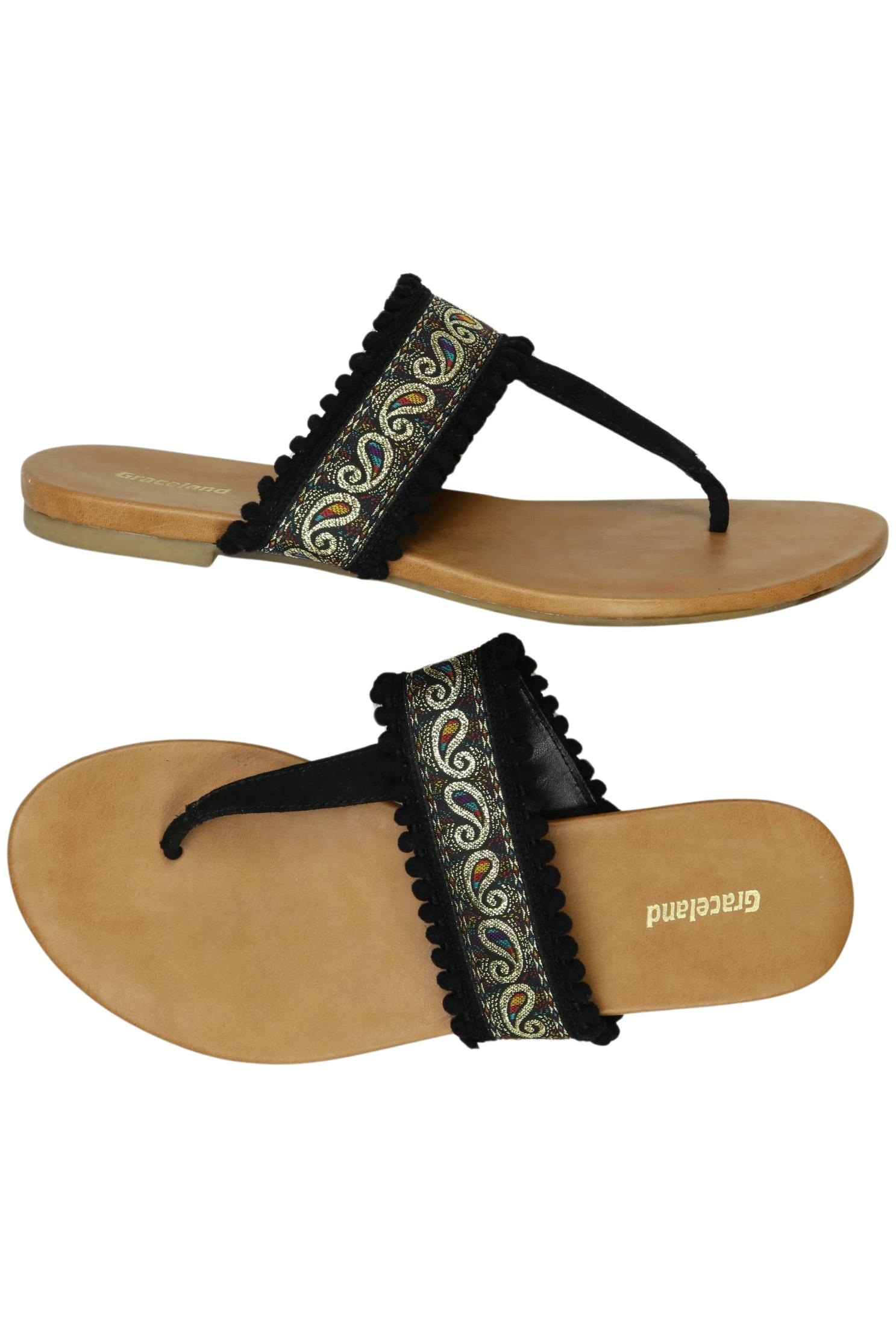 

Graceland Damen Sandale, schwarz, Gr. 39