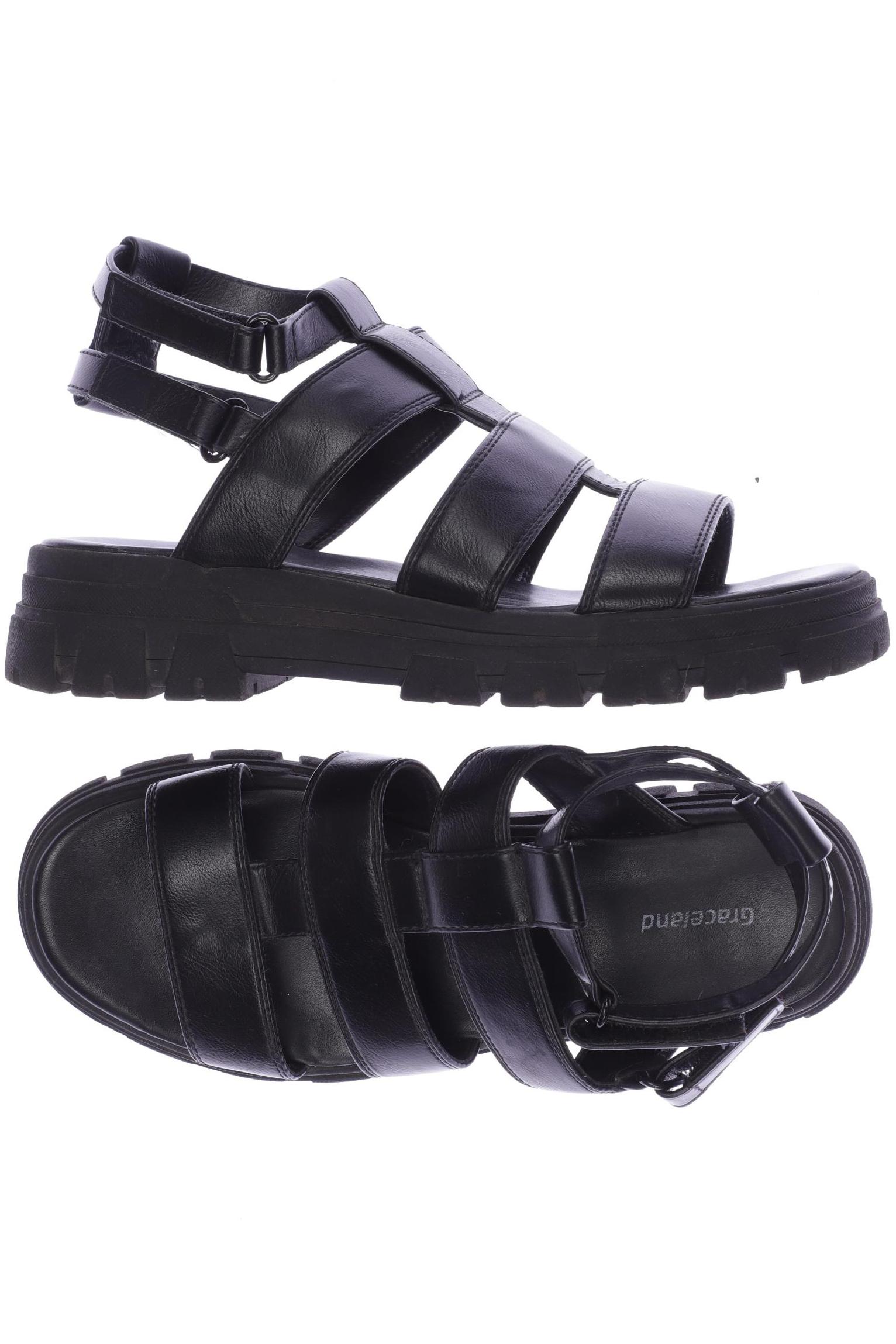 

Graceland Damen Sandale, schwarz