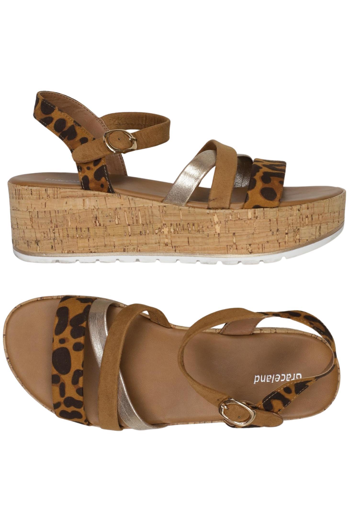 

Graceland Damen Sandale, braun, Gr. 38