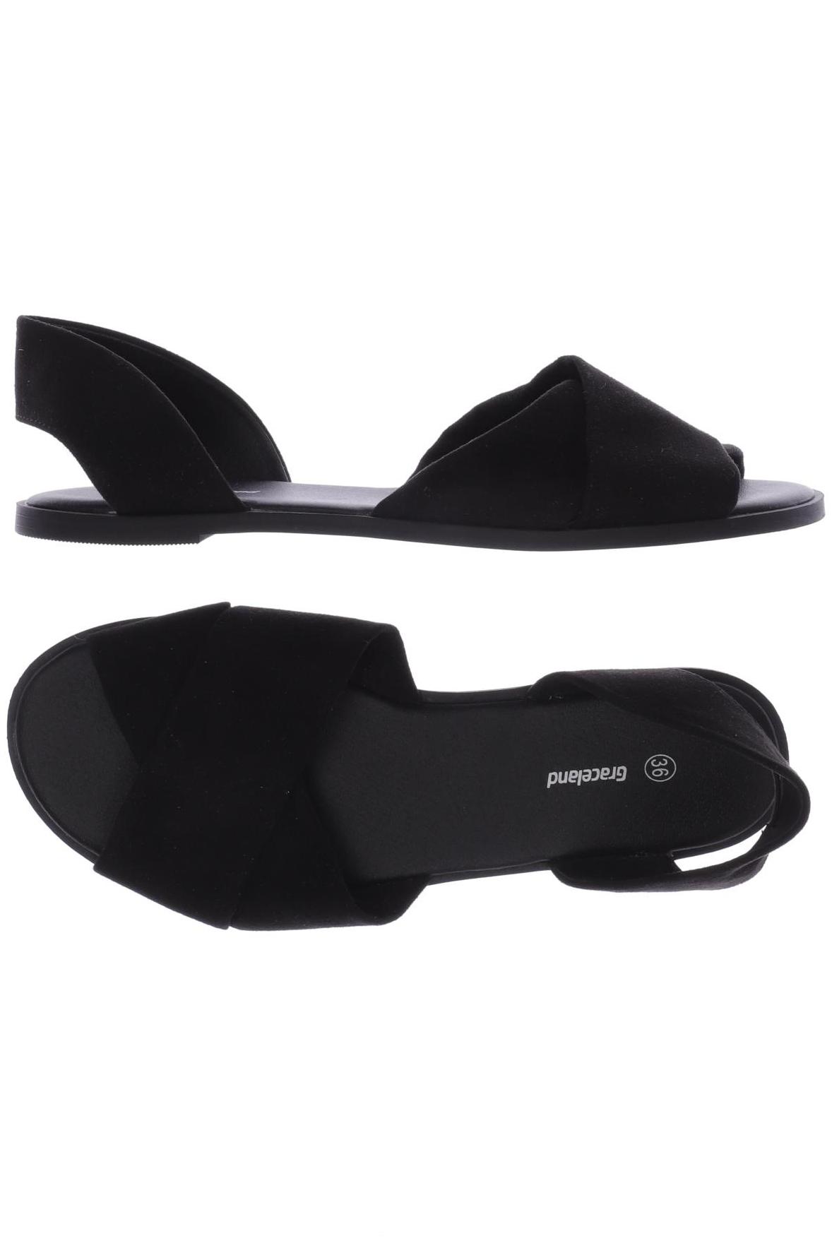 

Graceland Damen Sandale, schwarz, Gr. 36