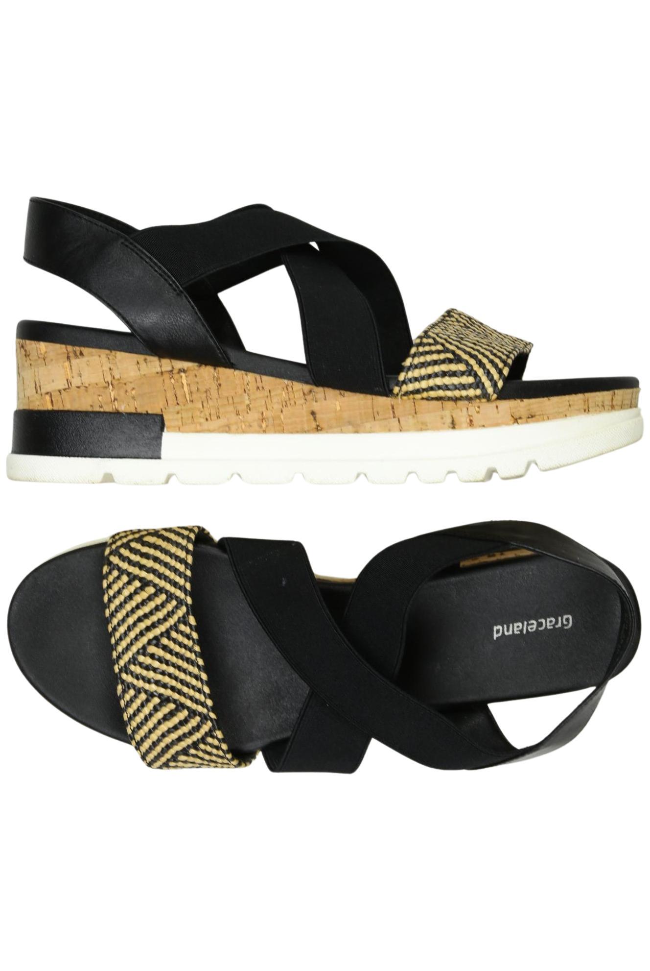 

Graceland Damen Sandale, schwarz, Gr. 41