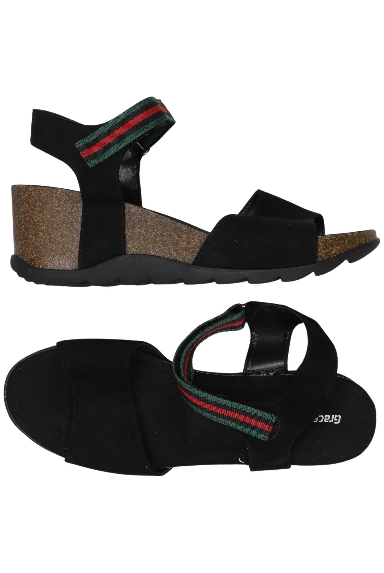 

Graceland Damen Sandale, schwarz, Gr. 41