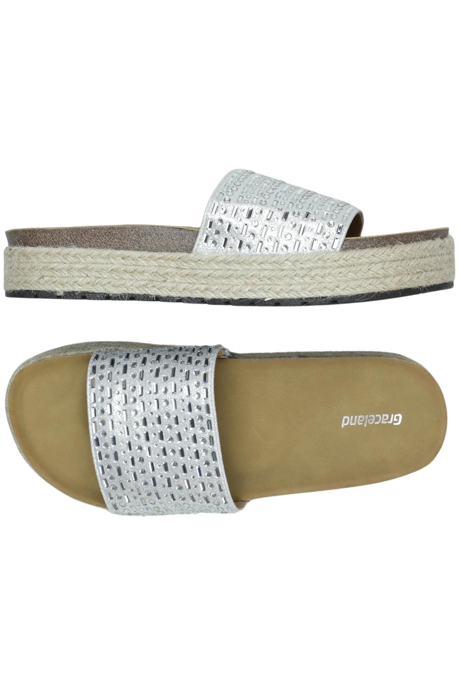 

Graceland Damen Sandale, silber, Gr. 39