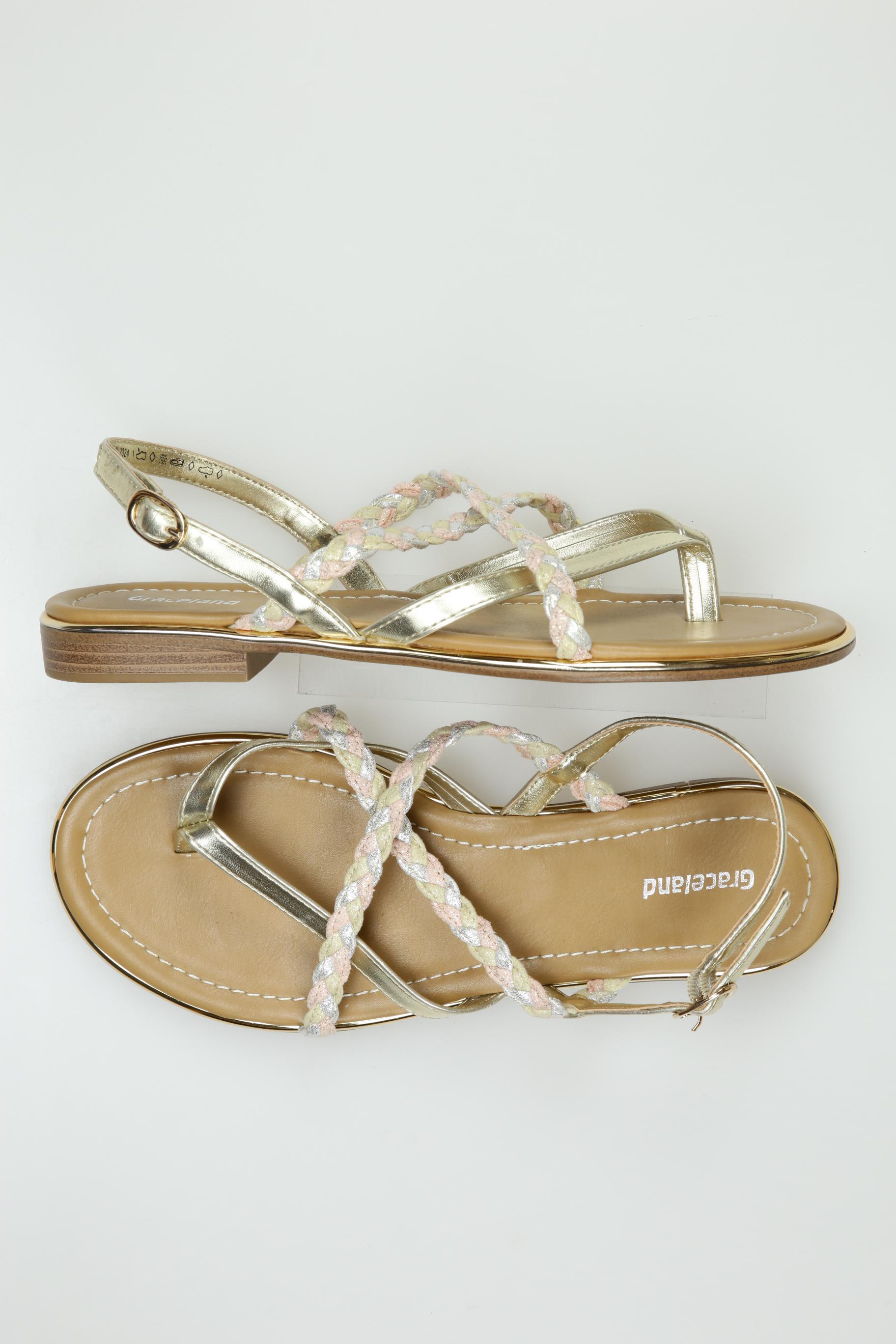 

Graceland Damen Sandale, gold, Gr. 37