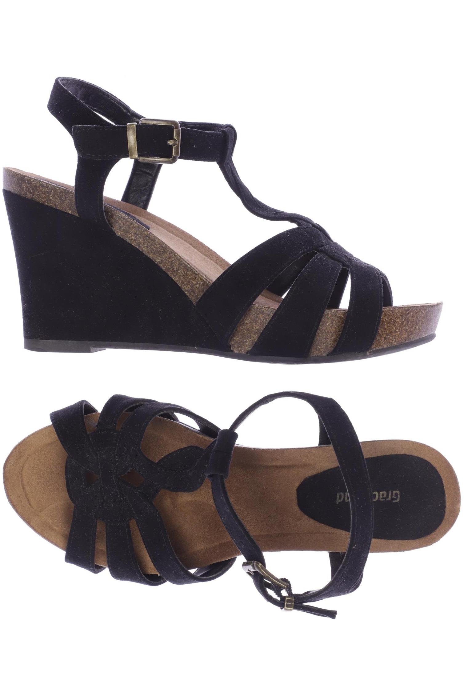 

Graceland Damen Sandale, schwarz